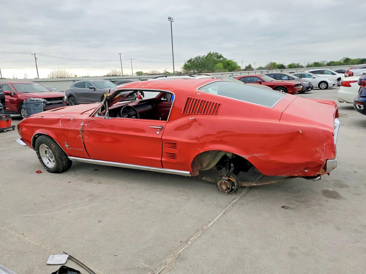 1967 Ford Mustang 2 Door Coupe Red vin: 7R02A144964