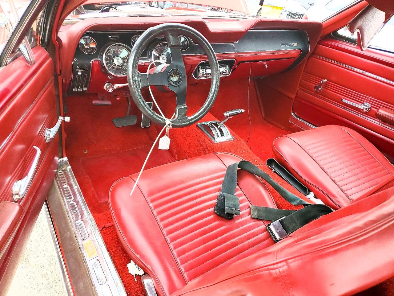 1967 Ford Mustang 2 Door Coupe Red vin: 7R02A144964