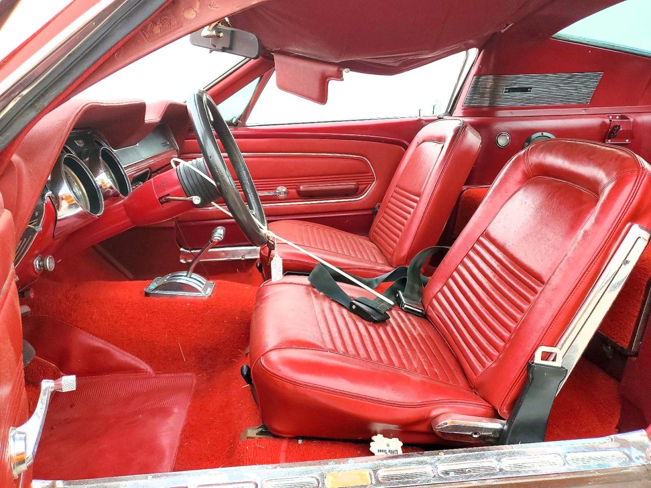 1967 Ford Mustang 2 Door Coupe Red vin: 7R02A144964