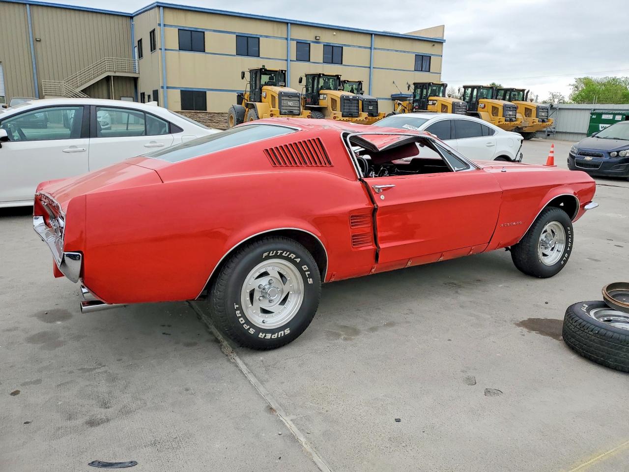 1967 Ford Mustang 2 Door Coupe Red vin: 7R02A144964