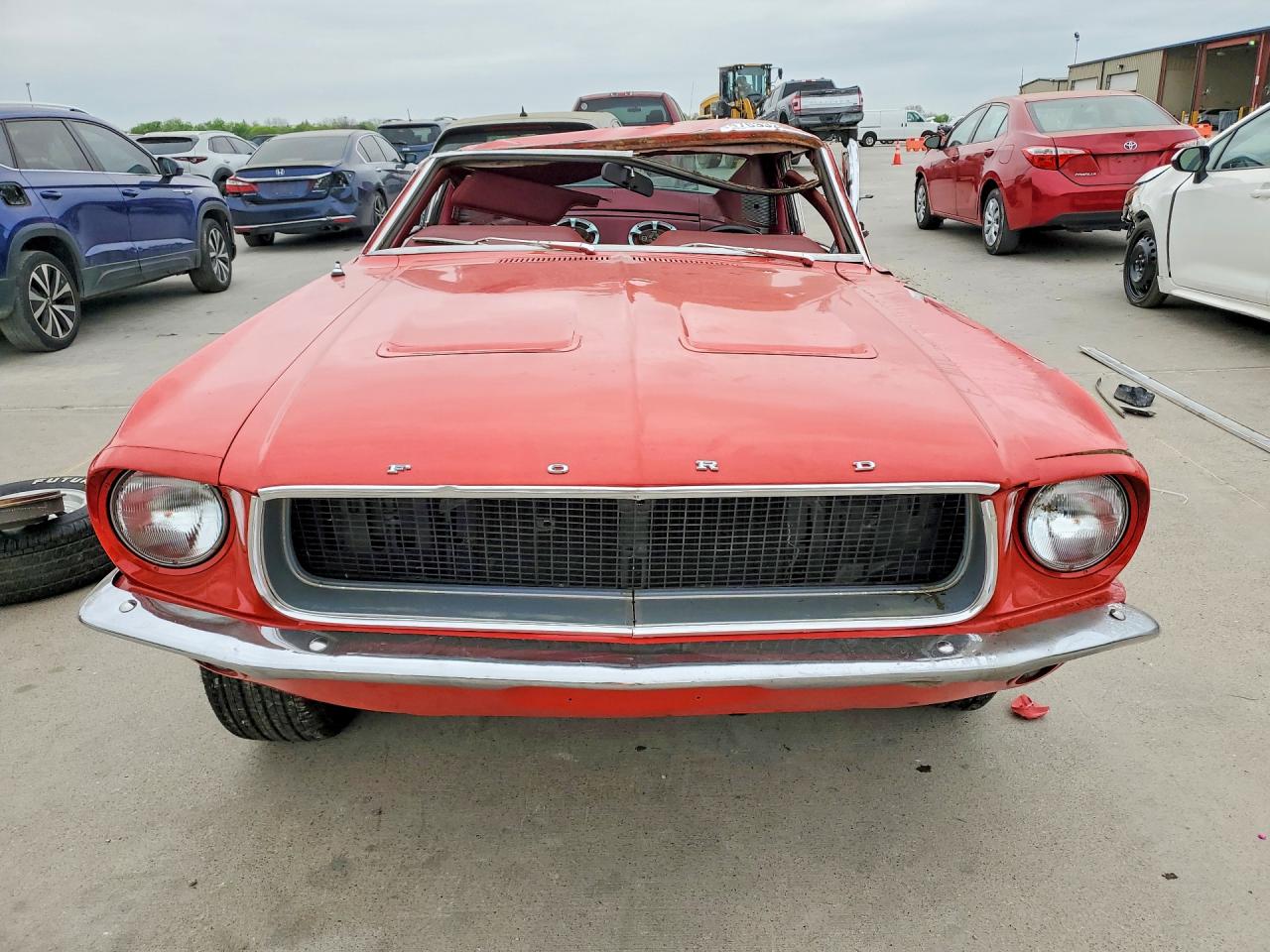 1967 Ford Mustang 2 Door Coupe Red vin: 7R02A144964