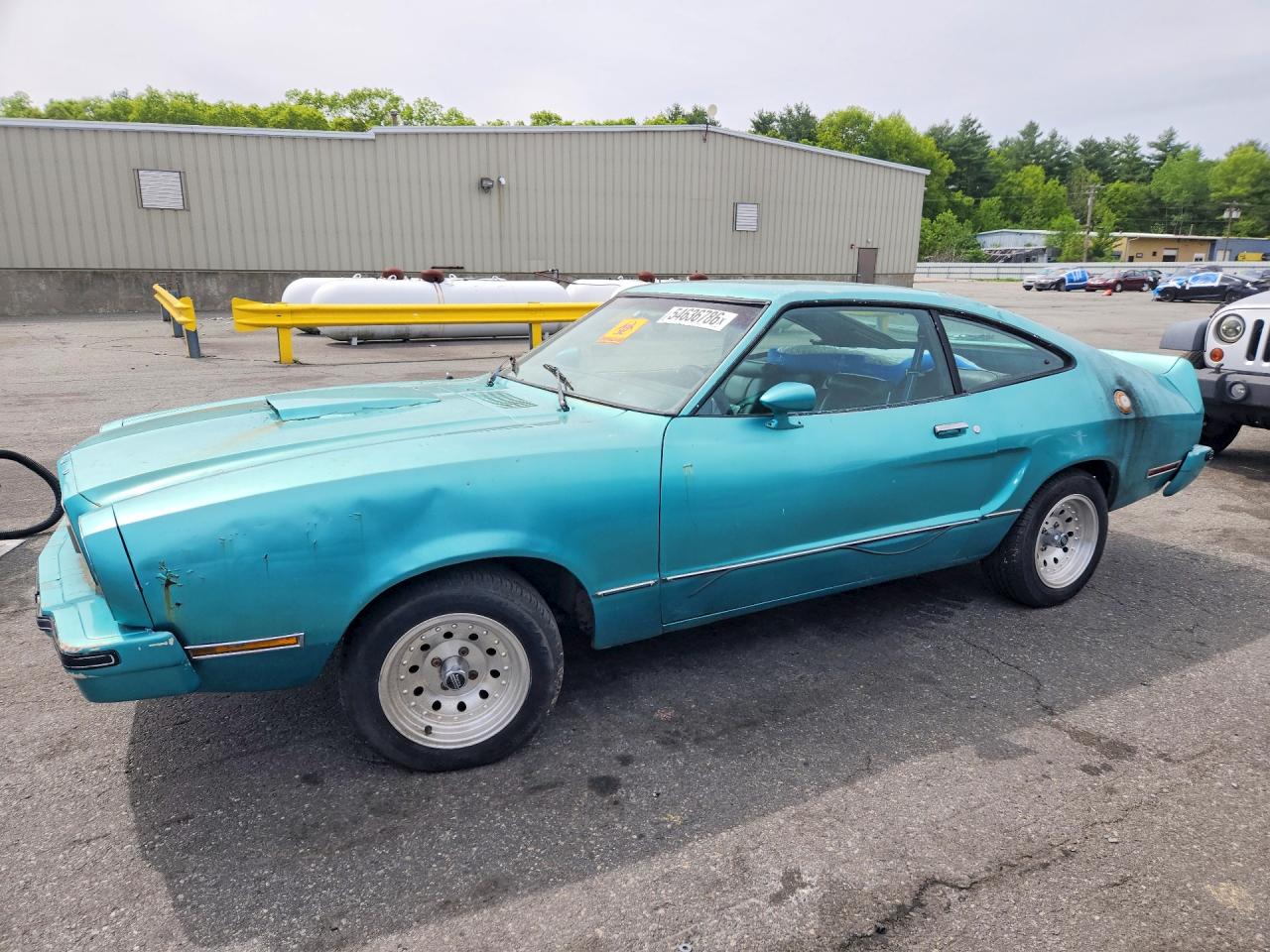 1977 Ford Mustang Turquoise vin: 7R03F102360