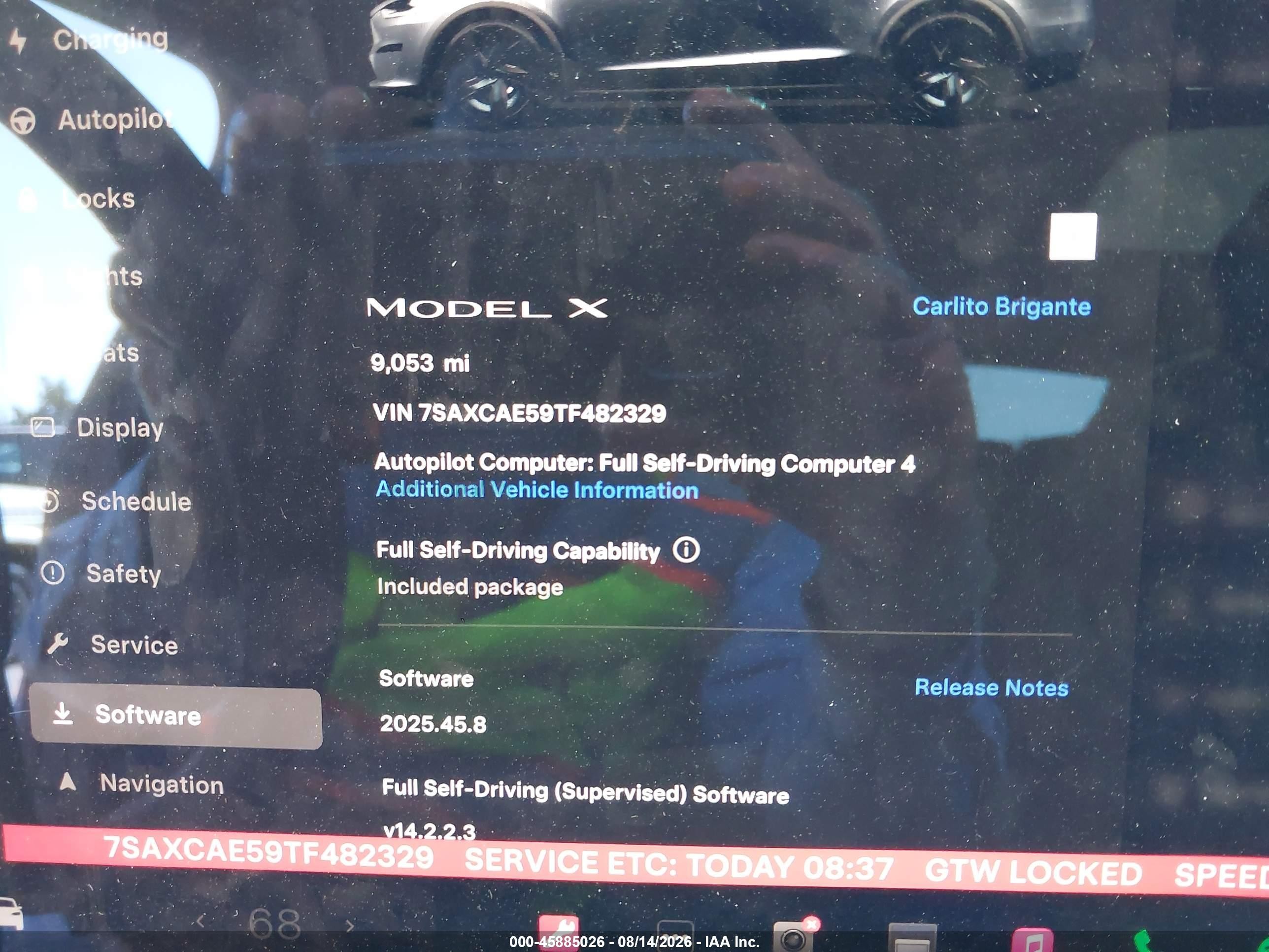 2026 Tesla Model X All-wheel Drive Серебряный vin: 7SAXCAE59TF482329