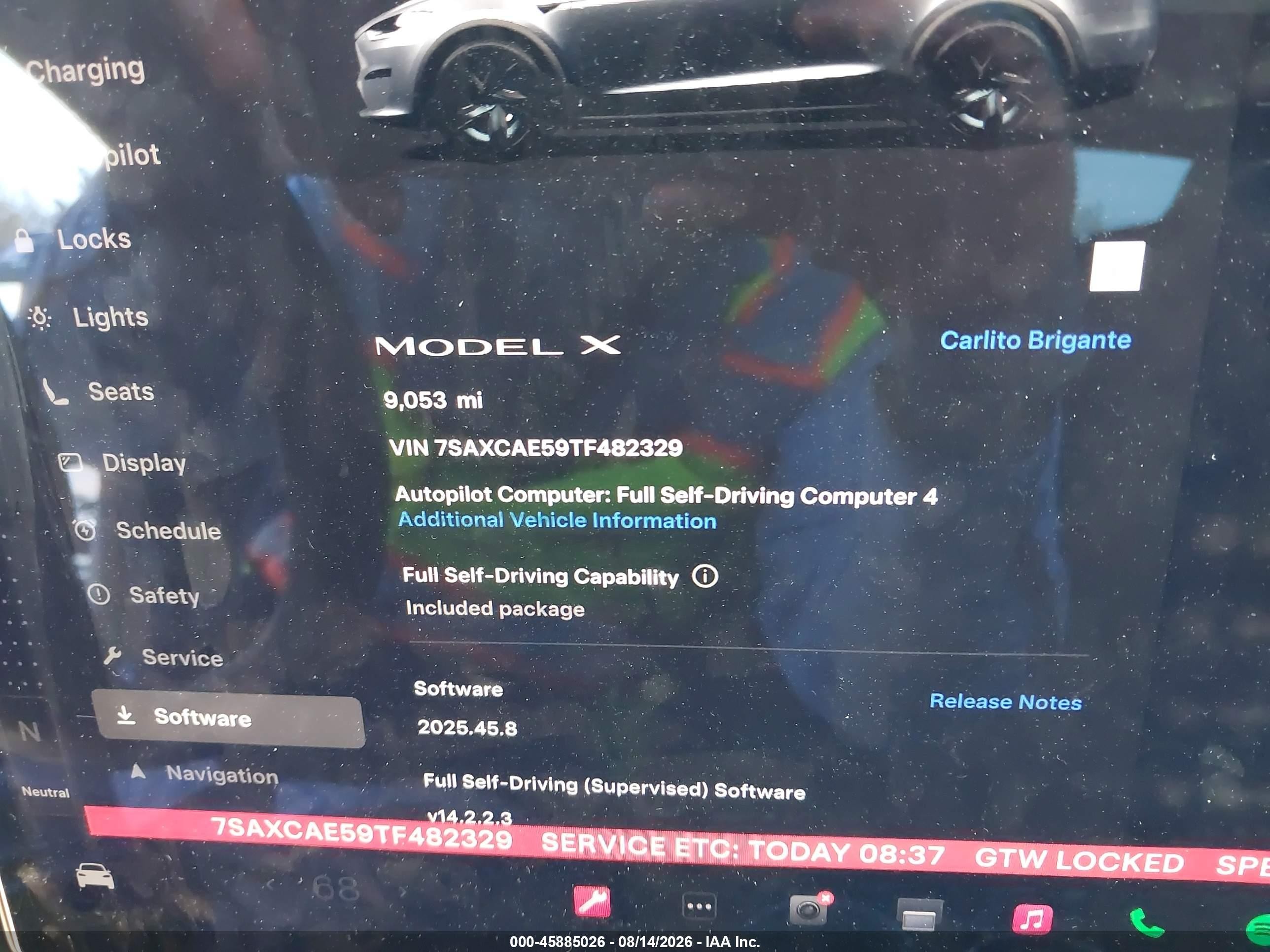 2026 Tesla Model X All-wheel Drive Серебряный vin: 7SAXCAE59TF482329