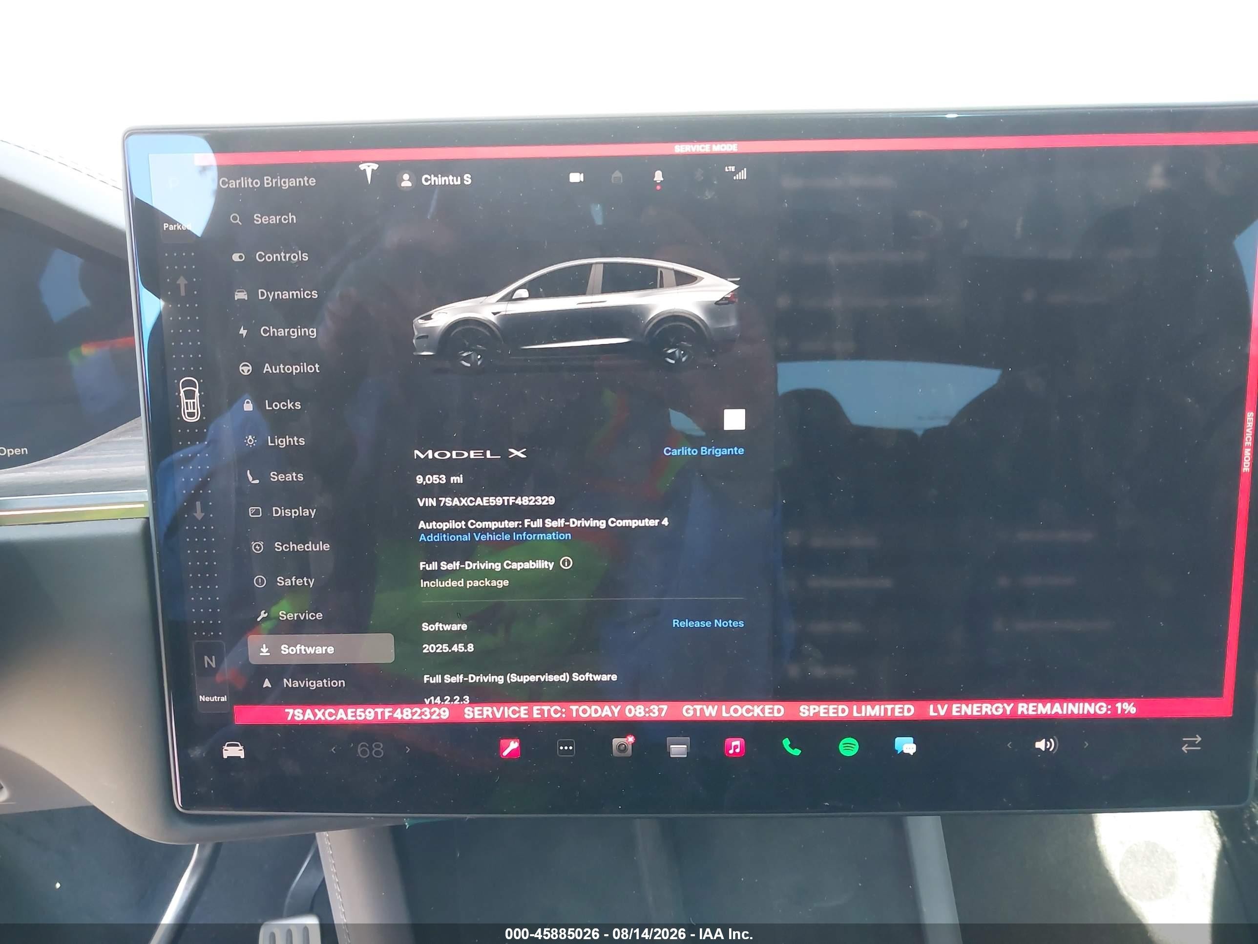 2026 Tesla Model X All-wheel Drive Серебряный vin: 7SAXCAE59TF482329