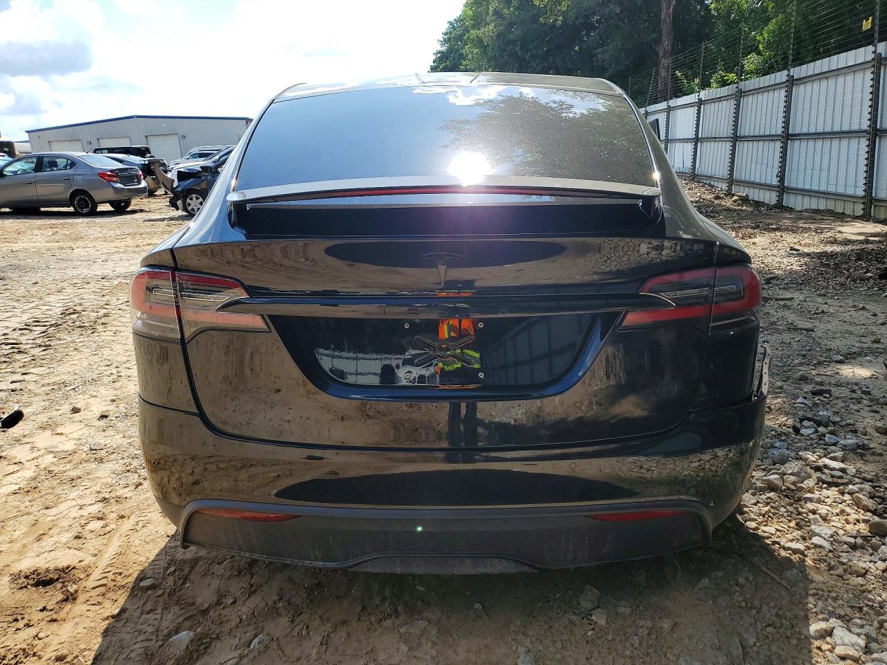 2022 Tesla Model X Black vin: 7SAXCBE52NF331583