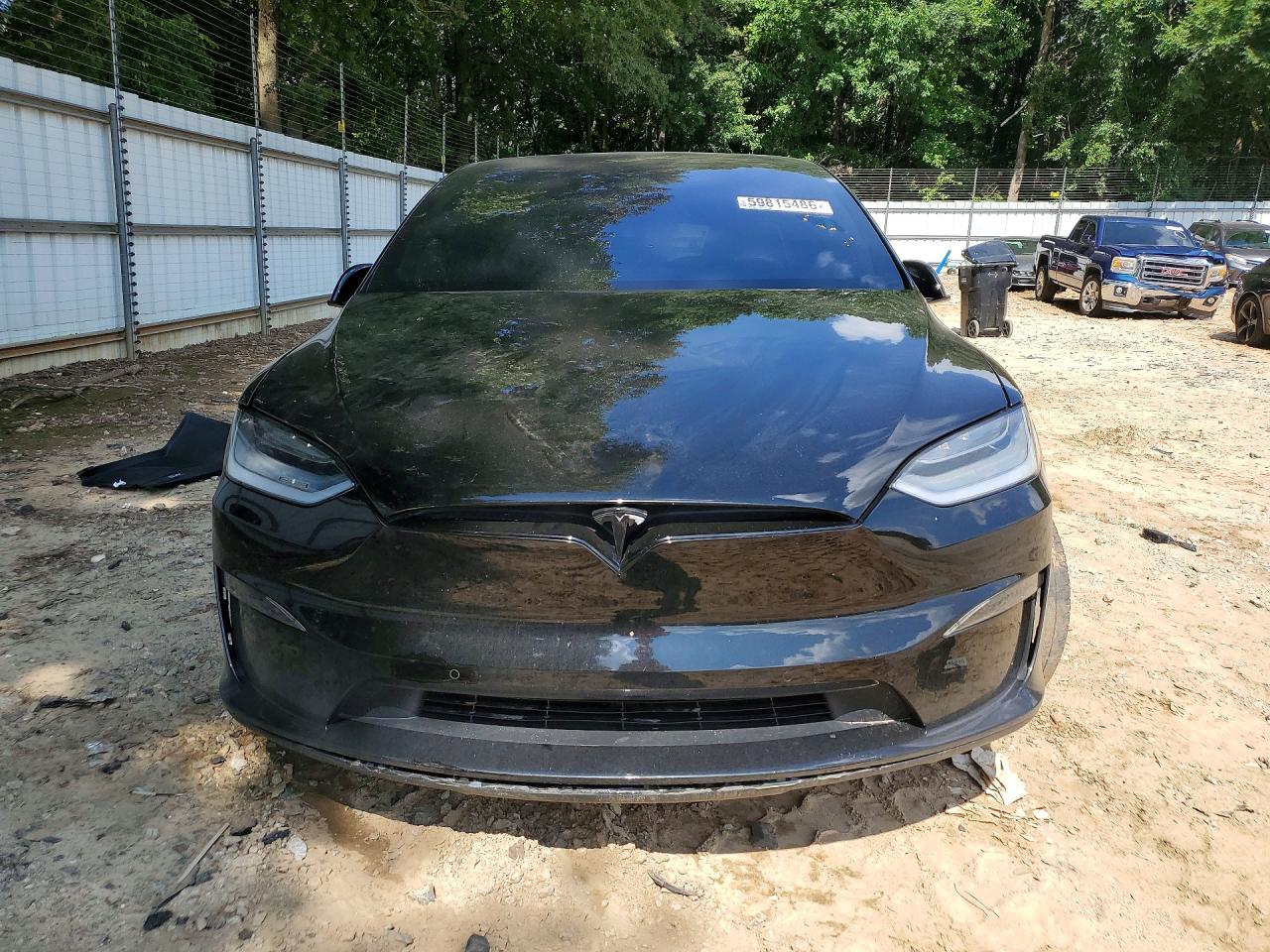 2022 Tesla Model X Black vin: 7SAXCBE52NF331583