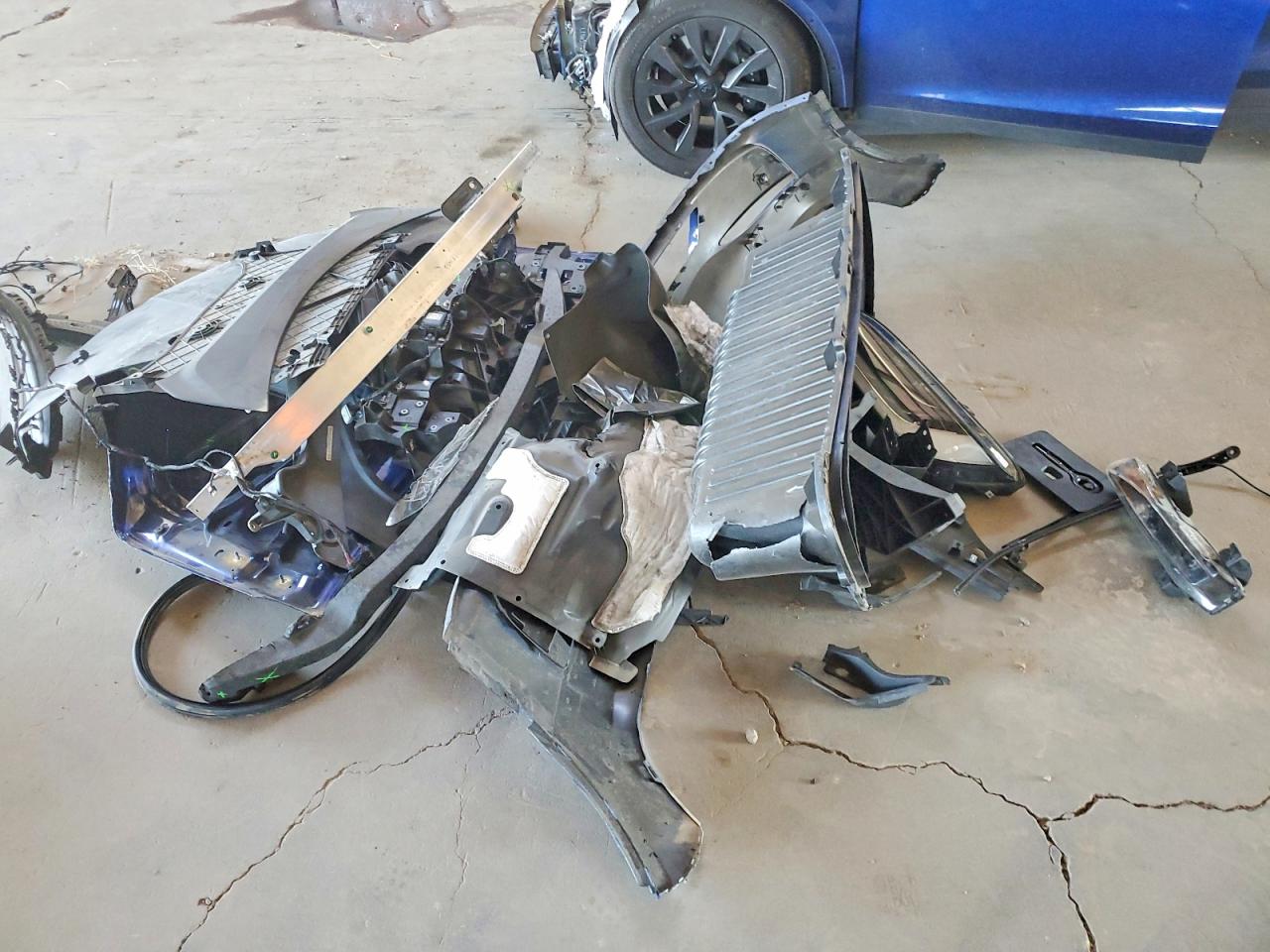2023 Tesla Model X Blue vin: 7SAXCBE57PF378367