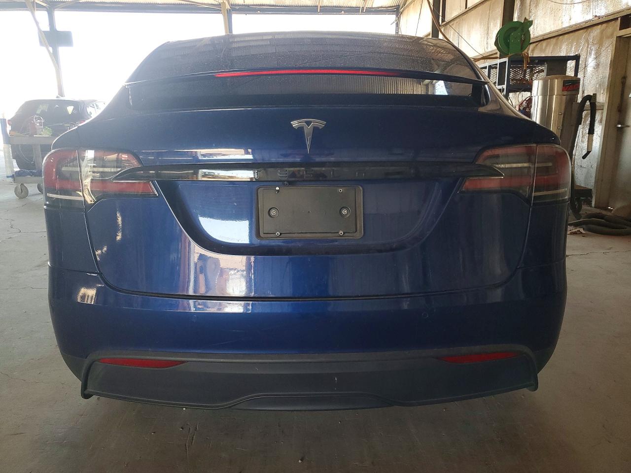 2023 Tesla Model X Blue vin: 7SAXCBE57PF378367