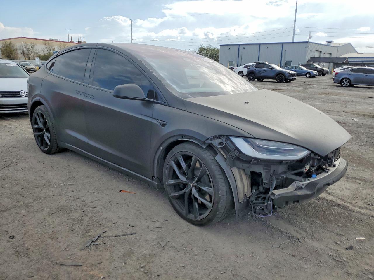 2022 Tesla Model X Угольный vin: 7SAXCBE67NF349408