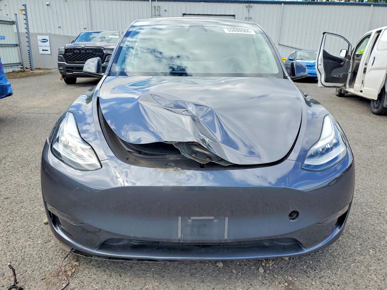 2023 Tesla Model Y Charcoal vin: 7SAYGAEE0PF596752