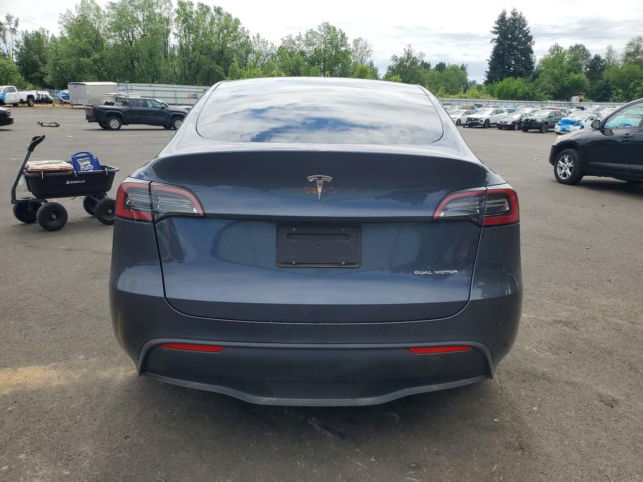 2023 Tesla Model Y Charcoal vin: 7SAYGAEE0PF596752