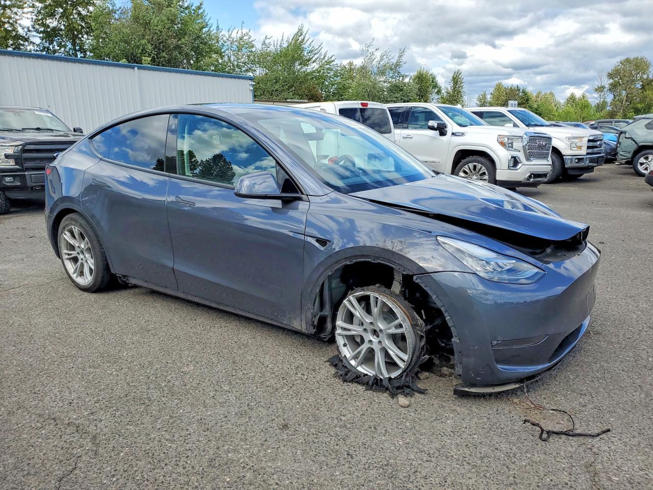 2023 Tesla Model Y Charcoal vin: 7SAYGAEE0PF596752