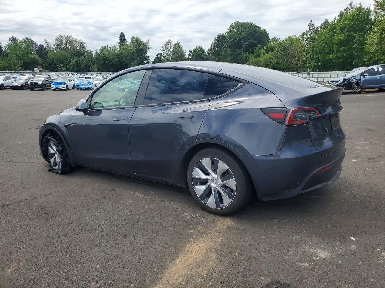 2023 Tesla Model Y Charcoal vin: 7SAYGAEE0PF596752
