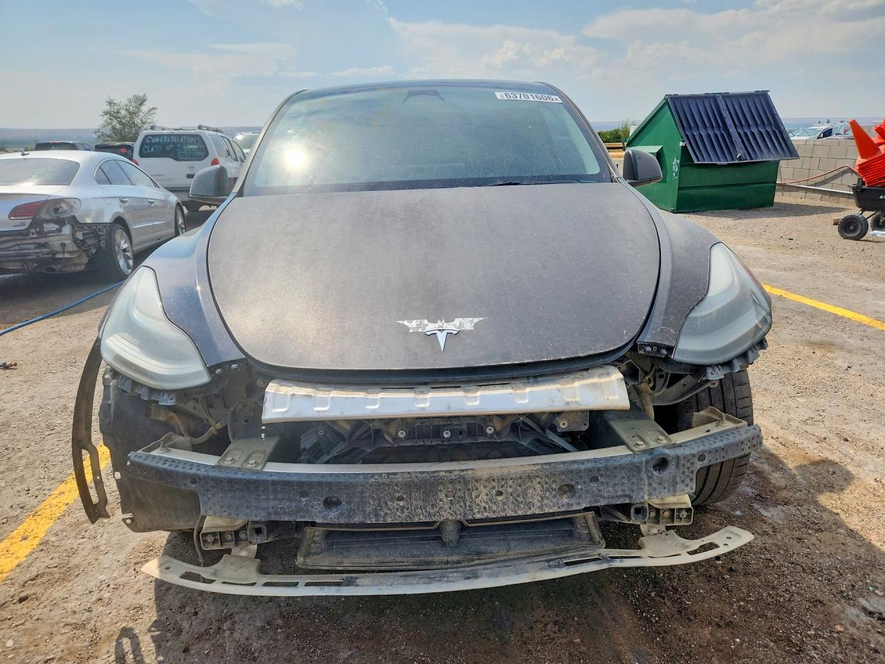 2022 Tesla Model Y Черный vin: 7SAYGAEE2NF524500