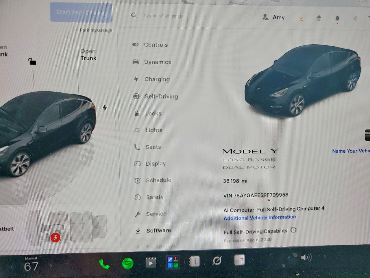 2023 Tesla Model Y Black vin: 7SAYGAEE5PF799958