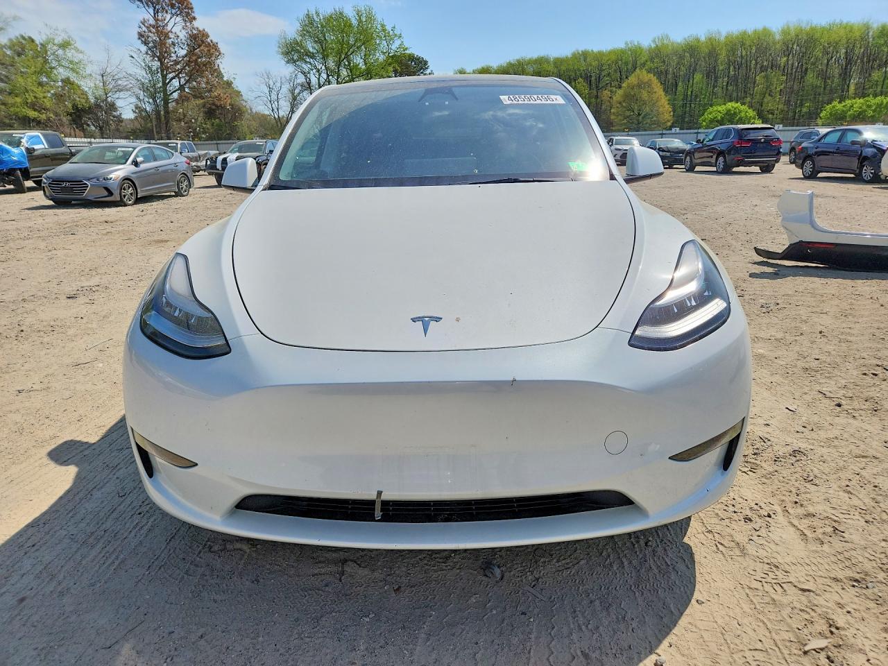 2023 Tesla Model Y White vin: 7SAYGAEE6PF599137