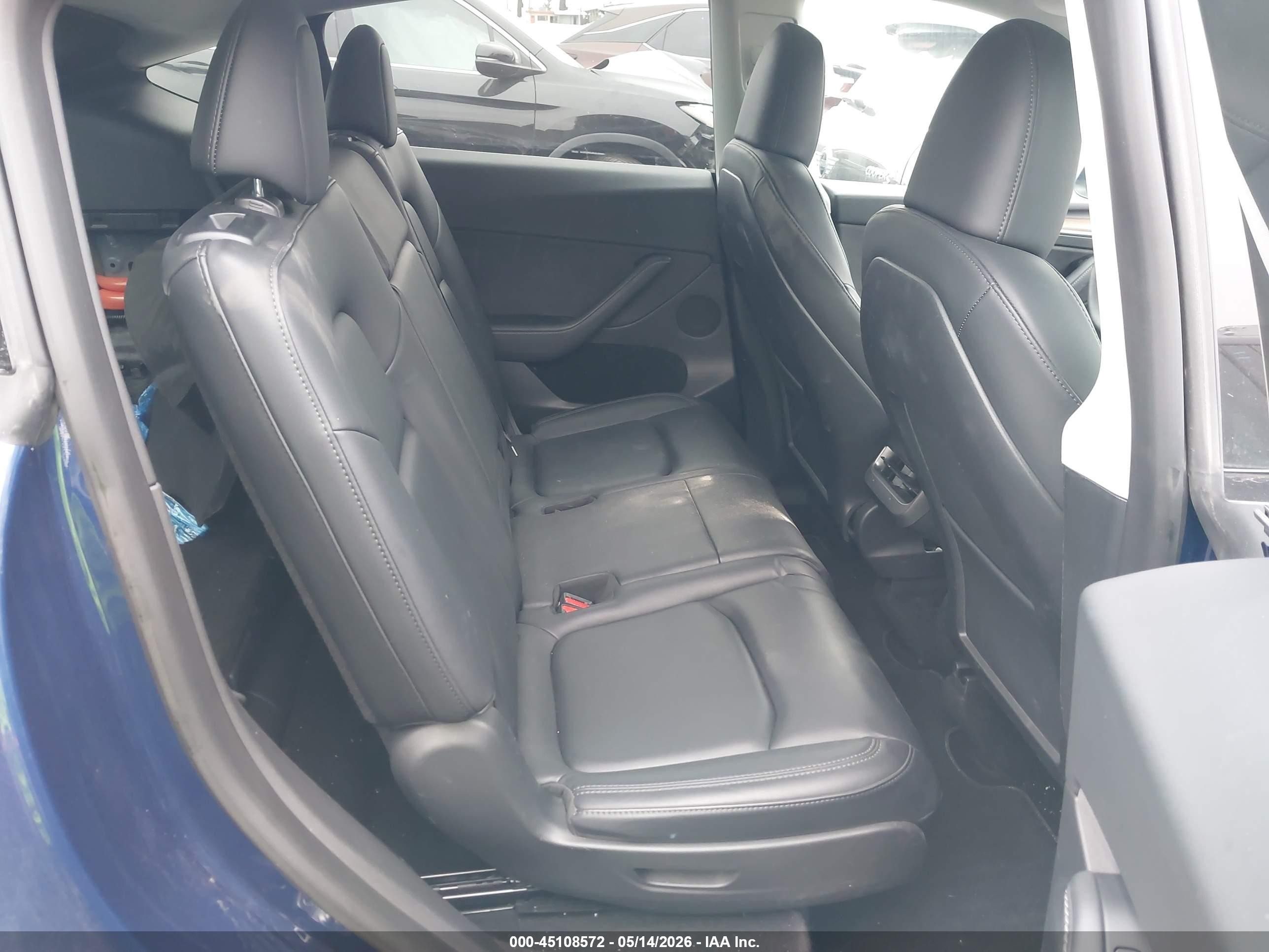 2023 Tesla Model Y Awd/long Range Dual Motor All-wheel Drive Blue vin: 7SAYGAEE6PF706588