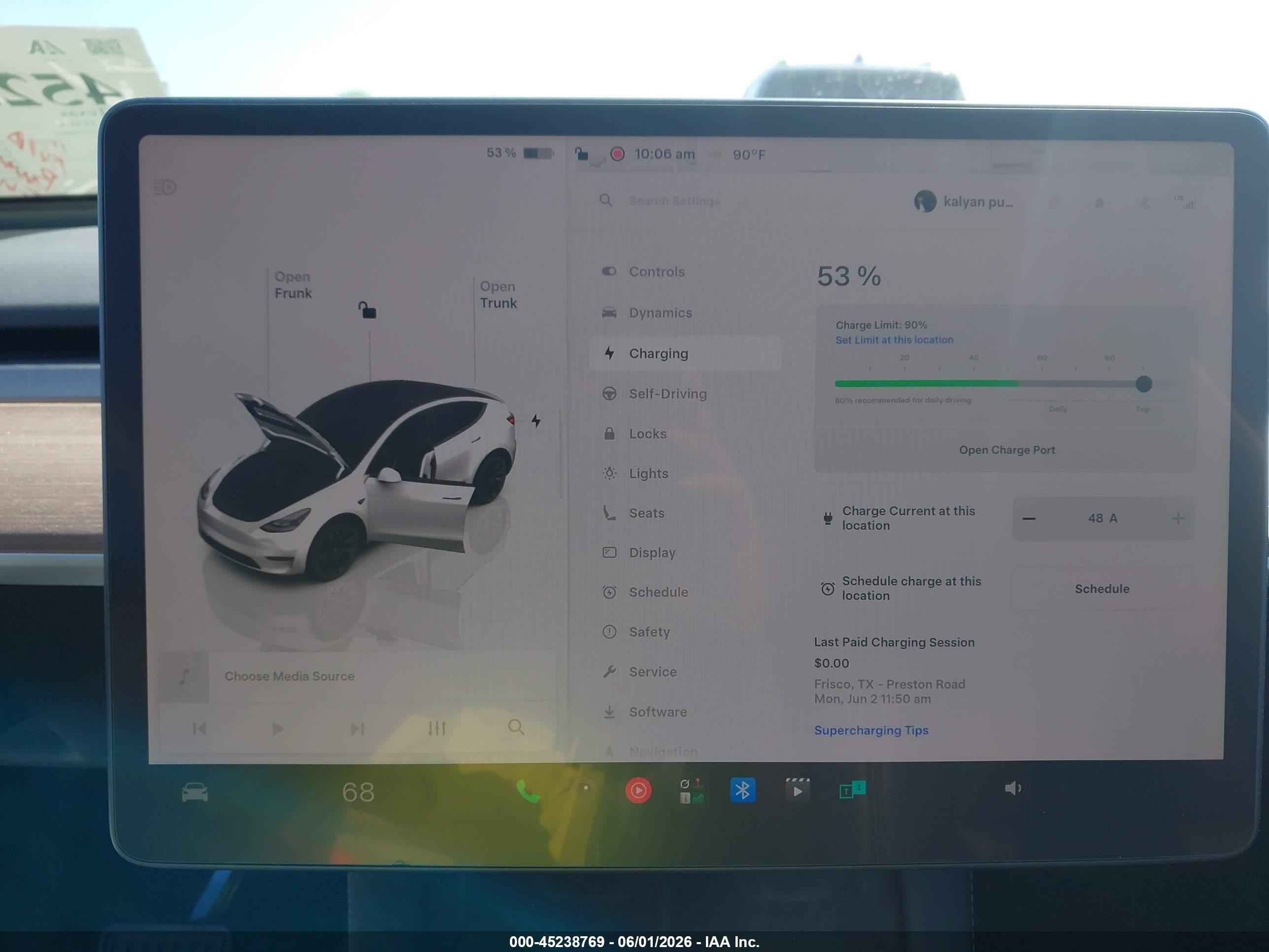 2023 Tesla Model Y   Белый vin: 7SAYGAEE7PF708463