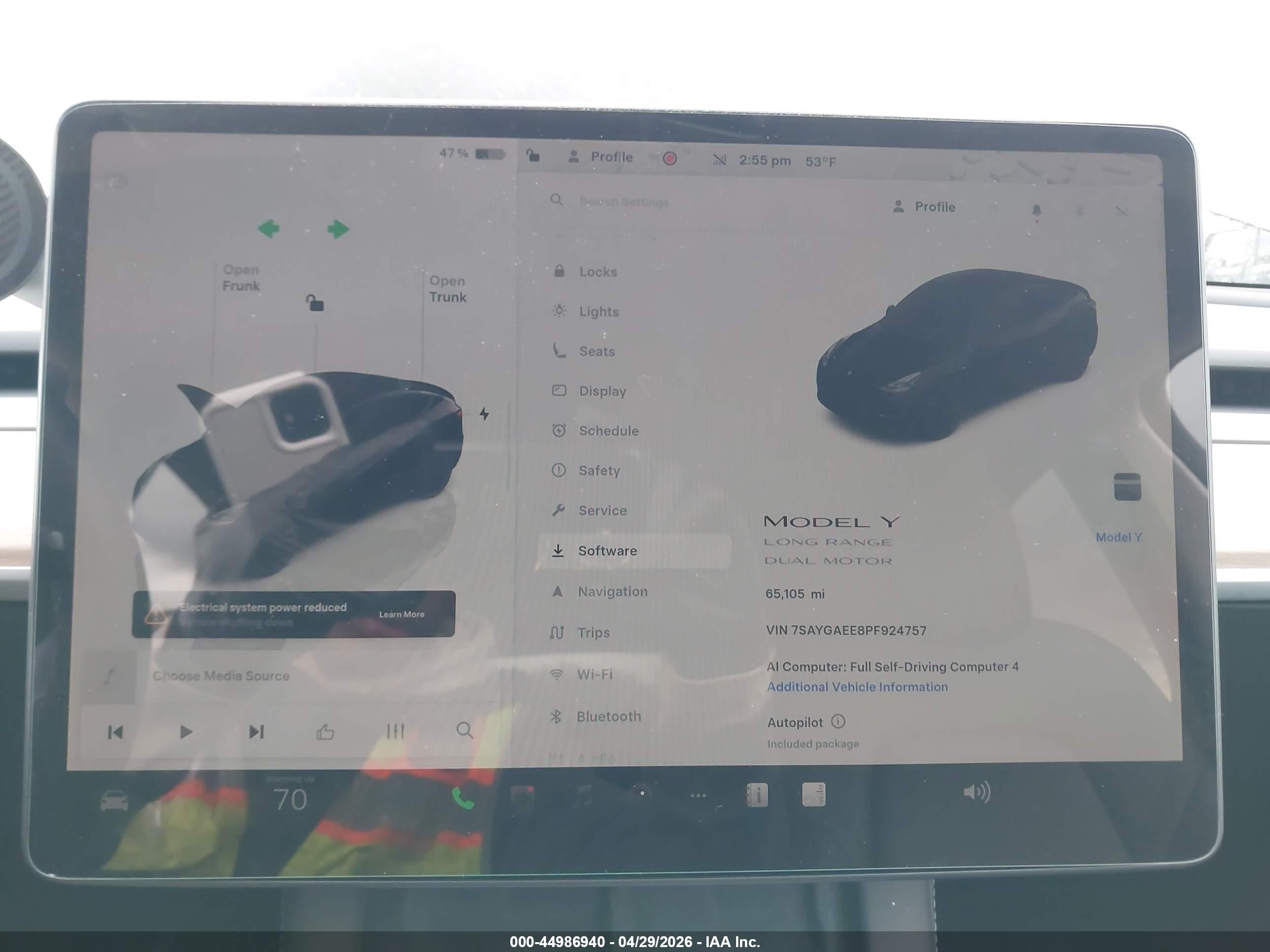 2023 Tesla Model Y Awd/long Range Dual Motor All-wheel Drive Black vin: 7SAYGAEE8PF924757