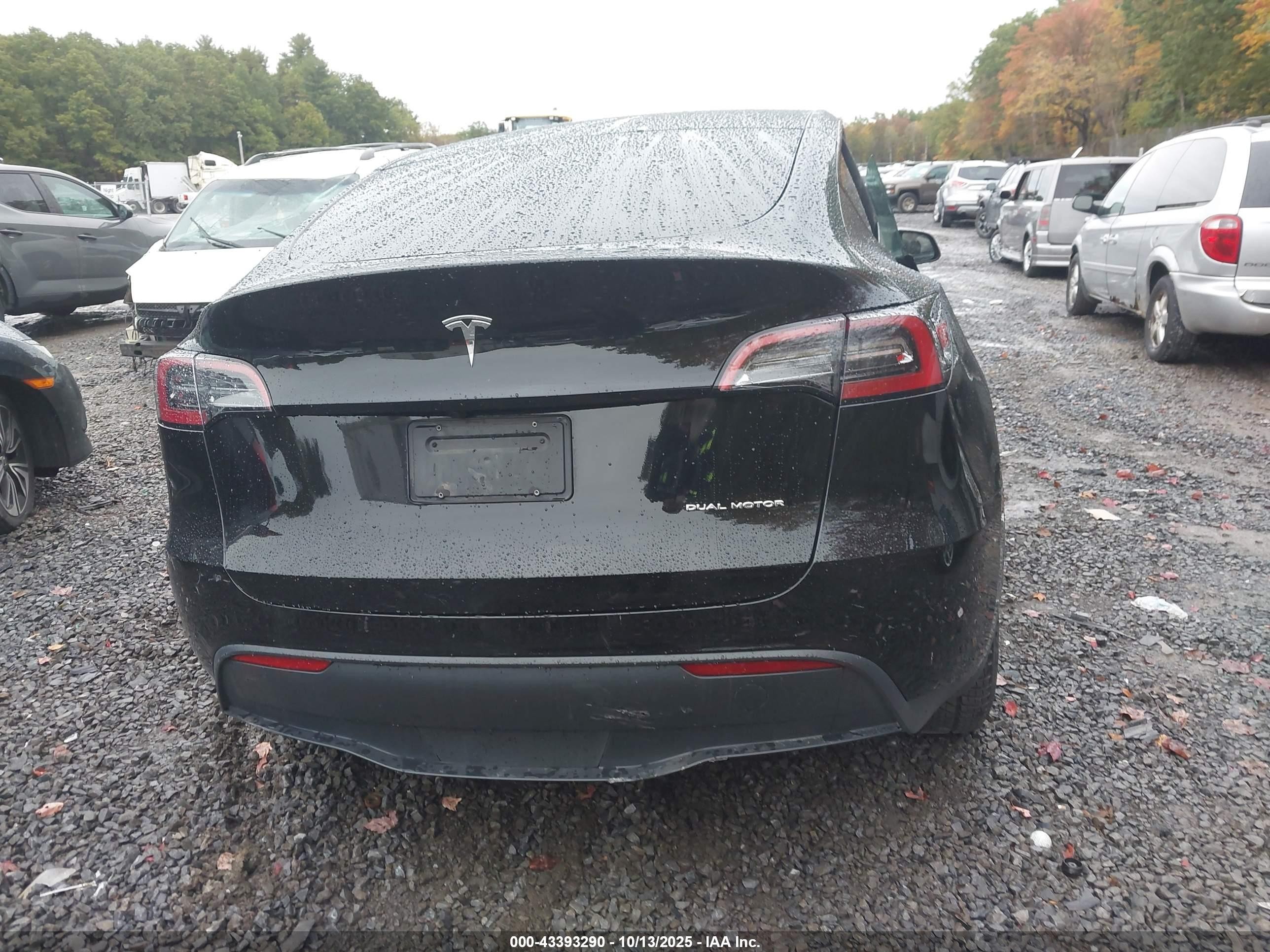 2024 Tesla Model Y Long Range Dual Motor All-wheel Drive Black vin: 7SAYGAEEXRF060832