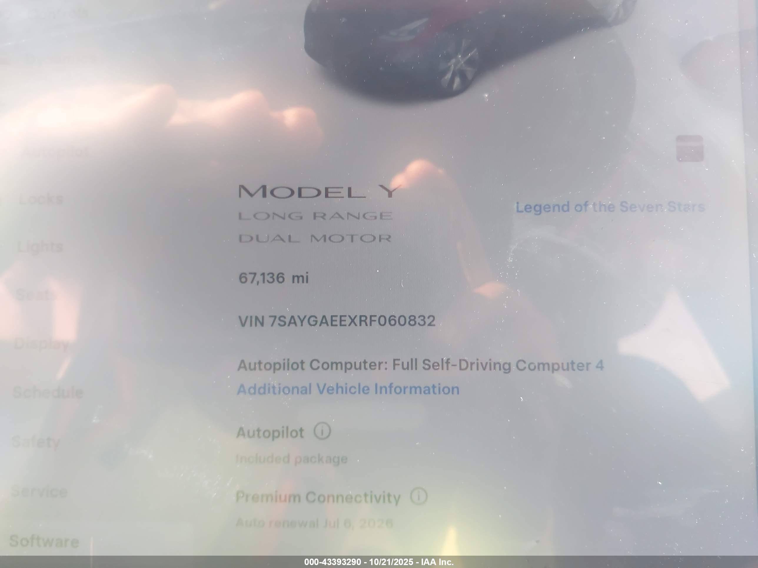 2024 Tesla Model Y Long Range Dual Motor All-wheel Drive Black vin: 7SAYGAEEXRF060832