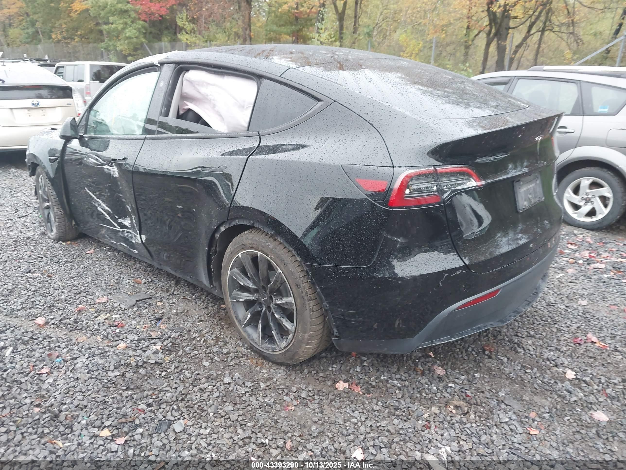 2024 Tesla Model Y Long Range Dual Motor All-wheel Drive Black vin: 7SAYGAEEXRF060832