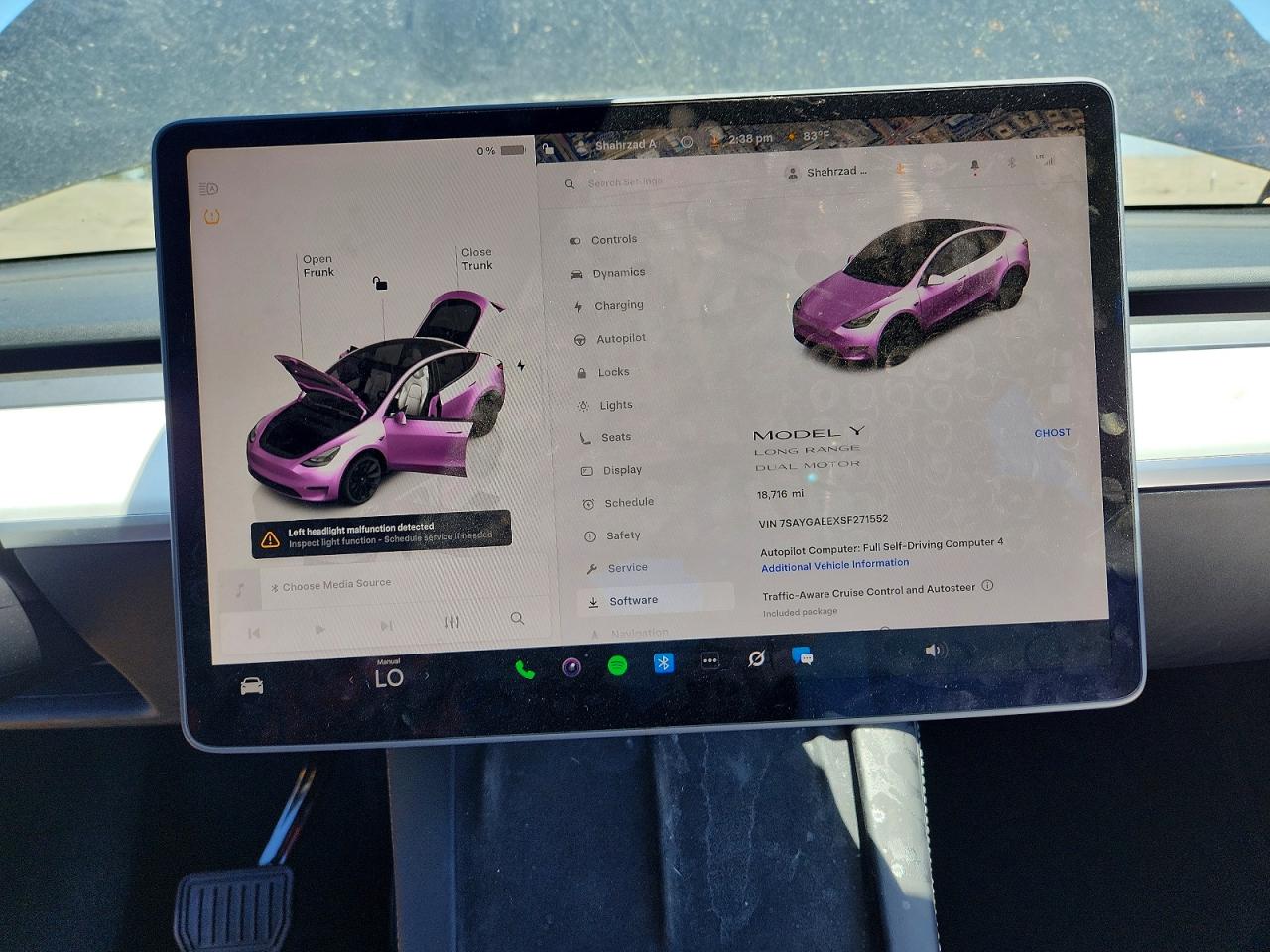 2025 Tesla Model Y Black vin: 7SAYGAEEXSF271552