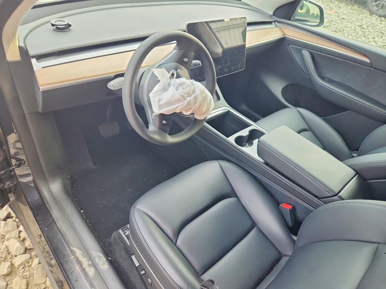 2024 Tesla Model Y Silver vin: 7SAYGDED0RF191017