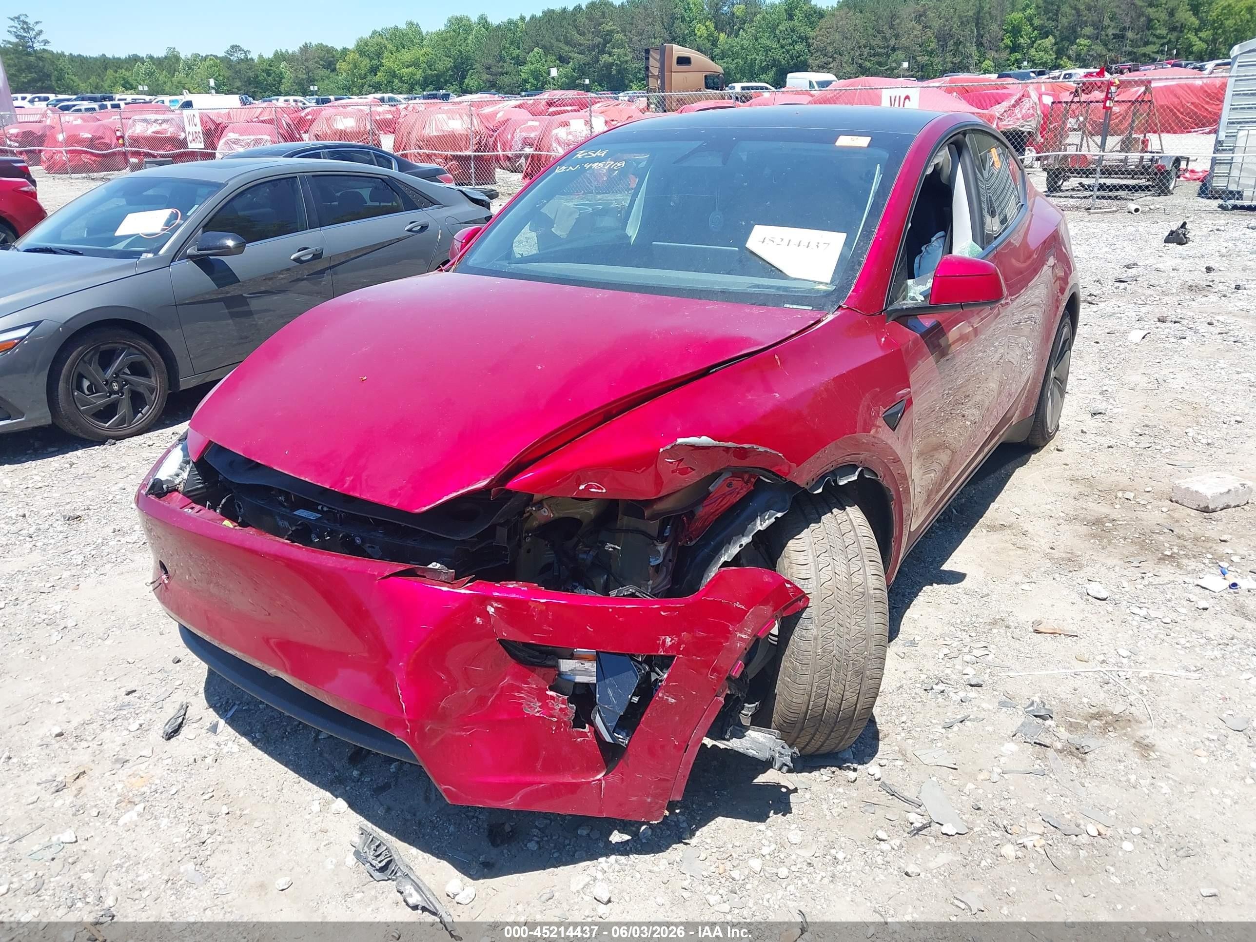 2026 Tesla Model Y Premium Rear-wheel Drive/rear-wheel Drive Red vin: 7SAYGDED3TA498718