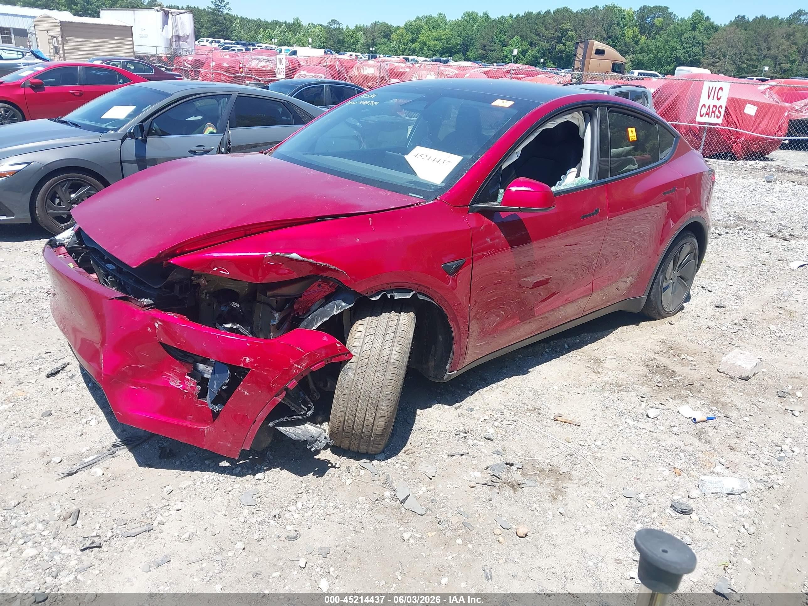 2026 Tesla Model Y Premium Rear-wheel Drive/rear-wheel Drive Red vin: 7SAYGDED3TA498718