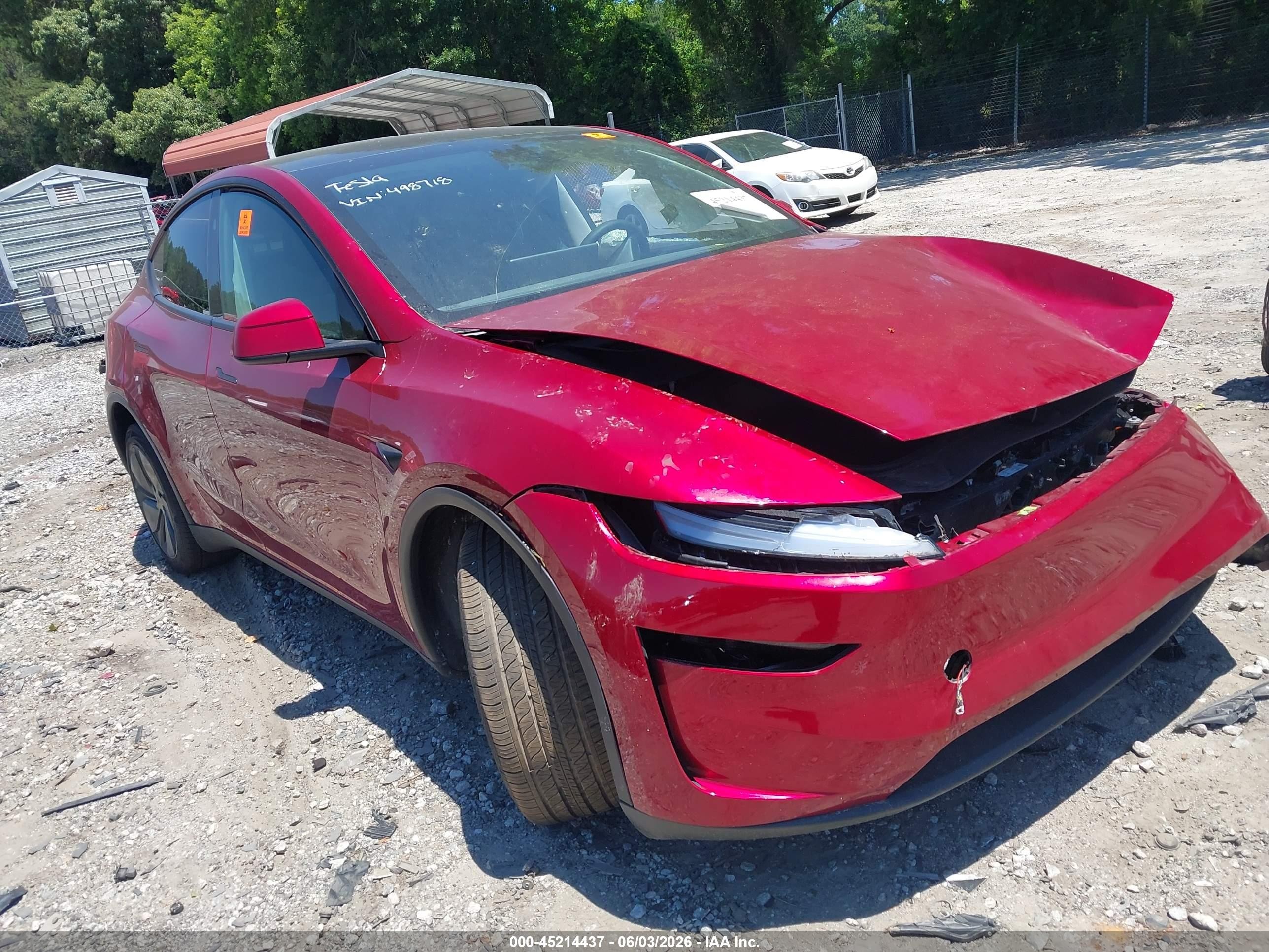 2026 Tesla Model Y Premium Rear-wheel Drive/rear-wheel Drive Red vin: 7SAYGDED3TA498718