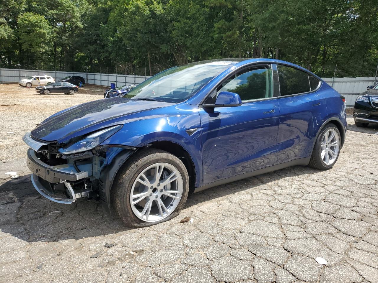 2024 Tesla Model Y  Синий vin: 7SAYGDED5RF077269