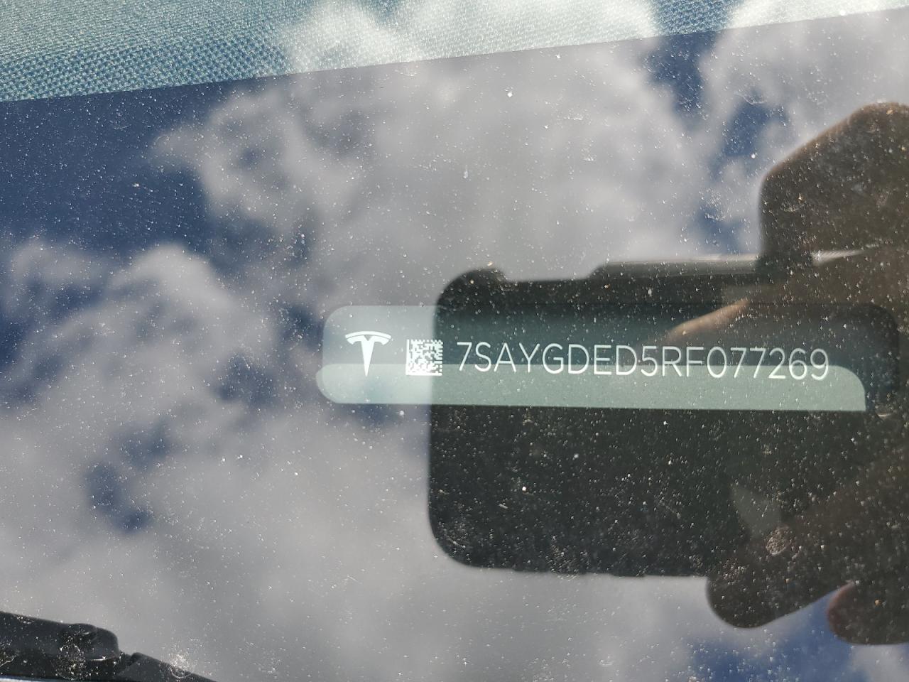 2024 Tesla Model Y  Синий vin: 7SAYGDED5RF077269