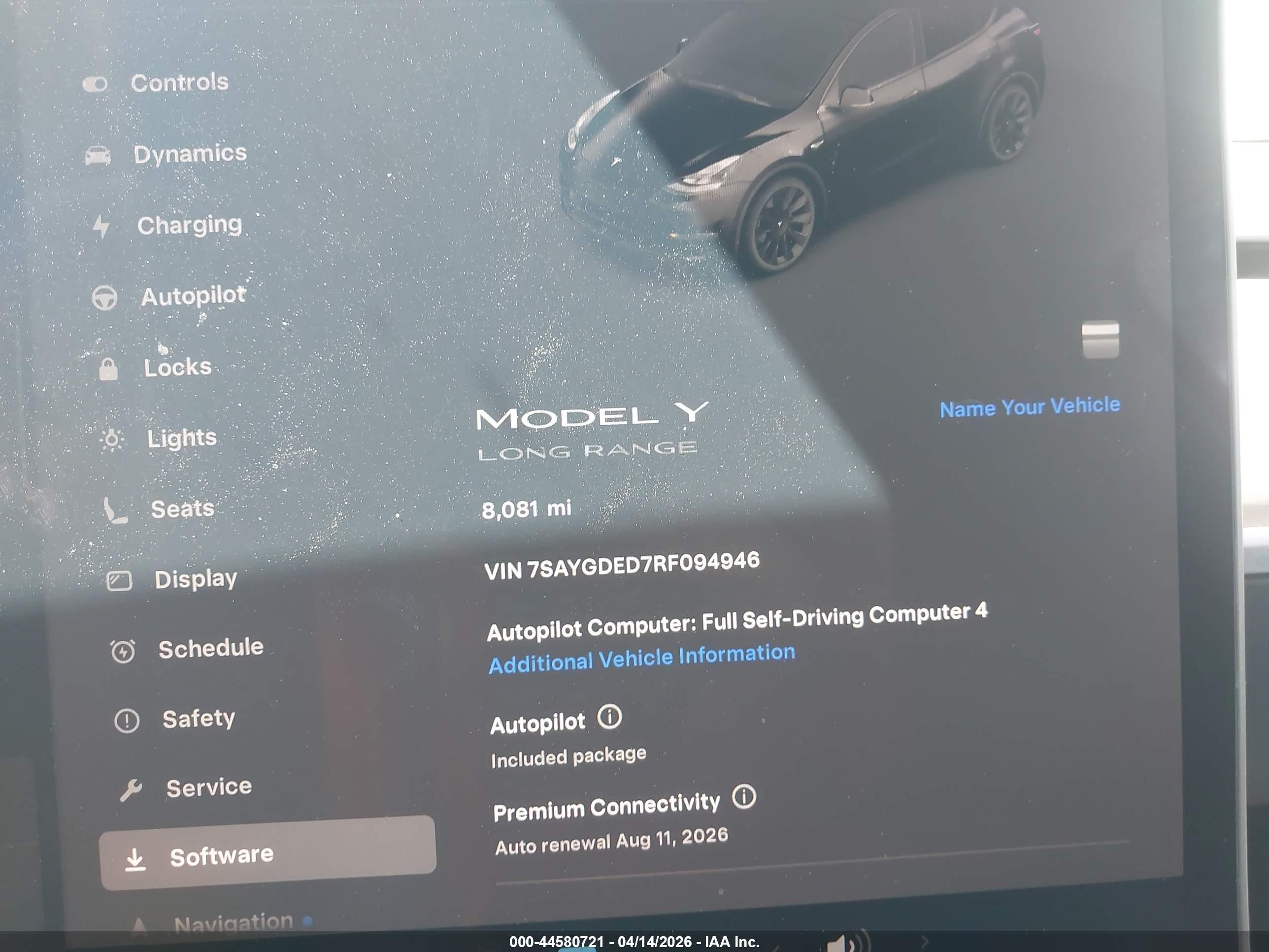 2024 Tesla Model Y Long Range Single Motor Rear-wheel Drive/rwd Black vin: 7SAYGDED7RF094946