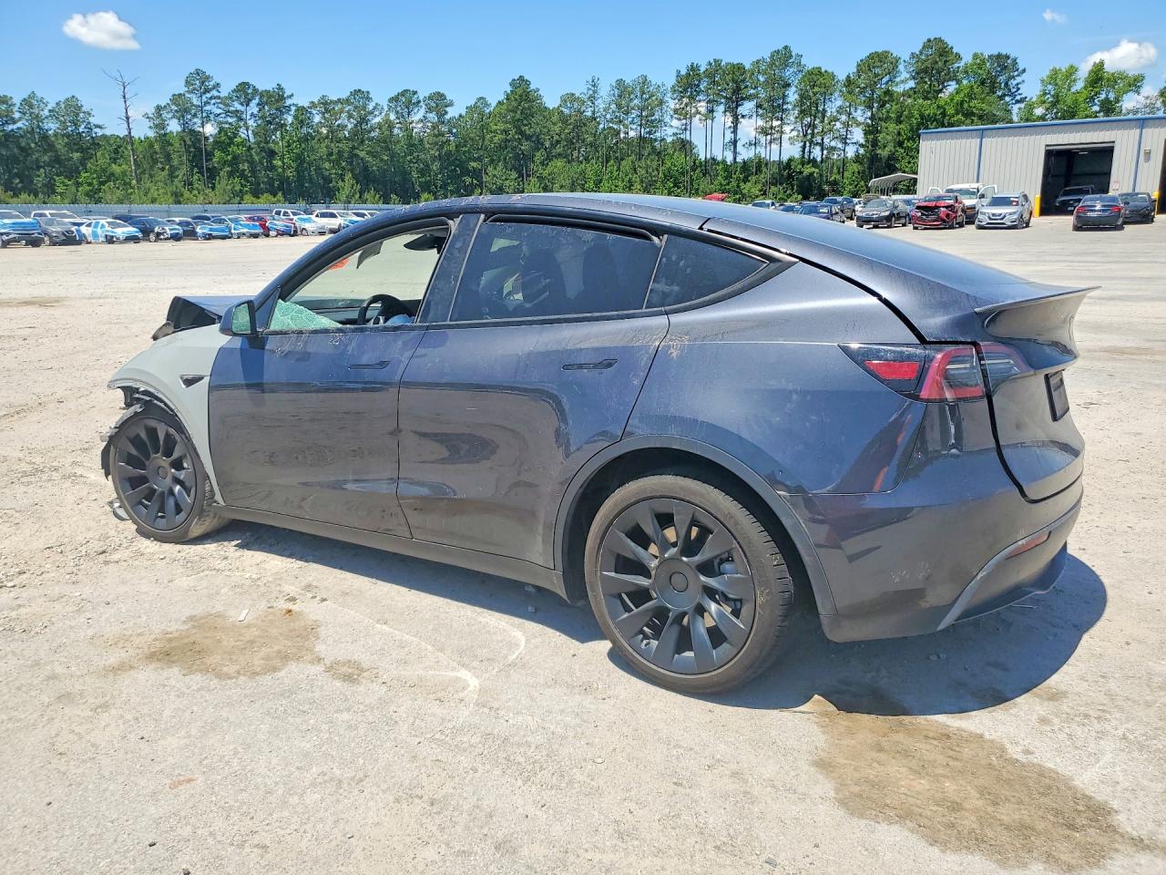 2025 Tesla Model Y Gray vin: 7SAYGDED7SA372568