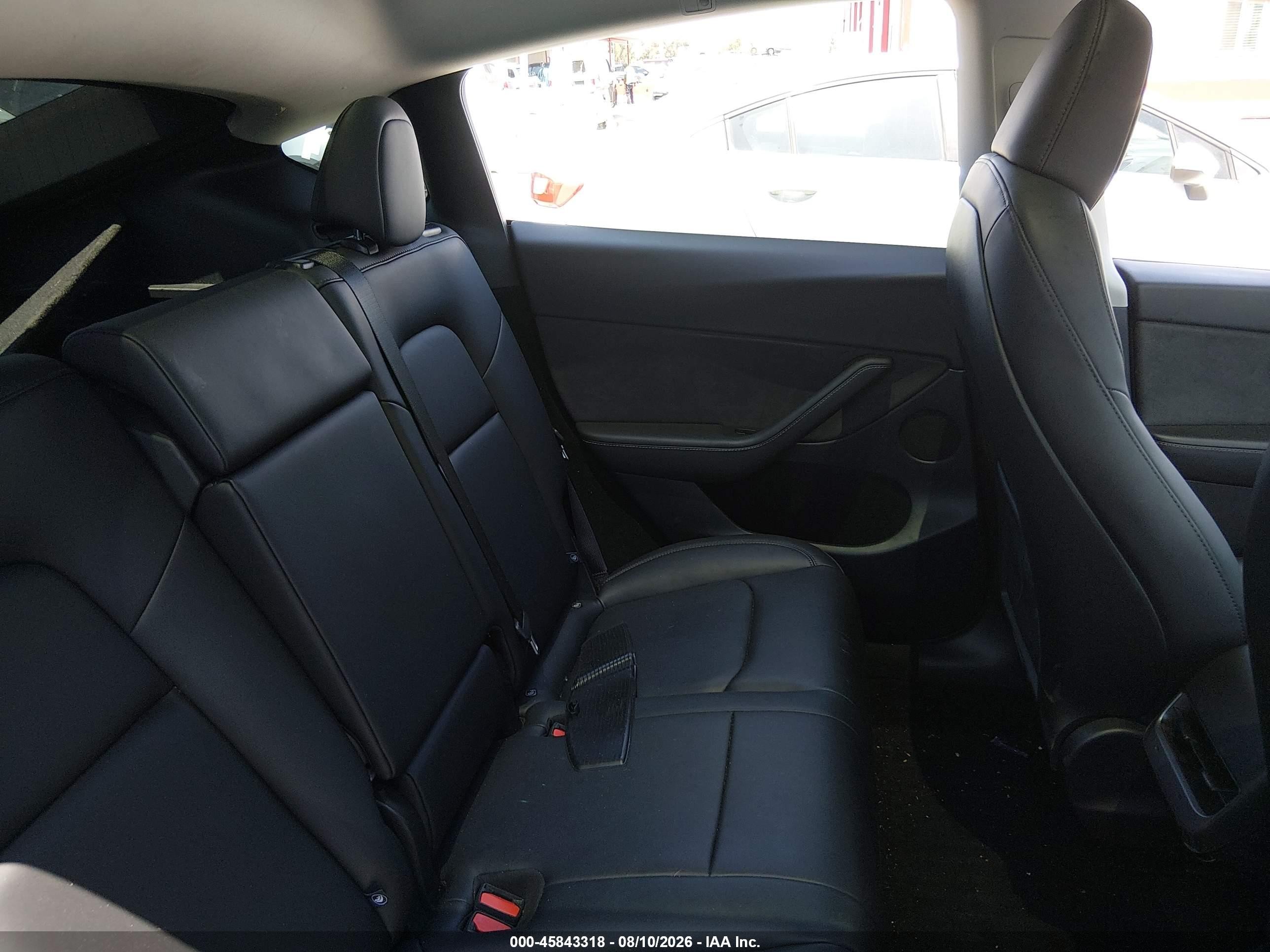 2025 Tesla Model Y Long Range Dual Motor Rear-wheel Drive Blue vin: 7SAYGDED8SF270649