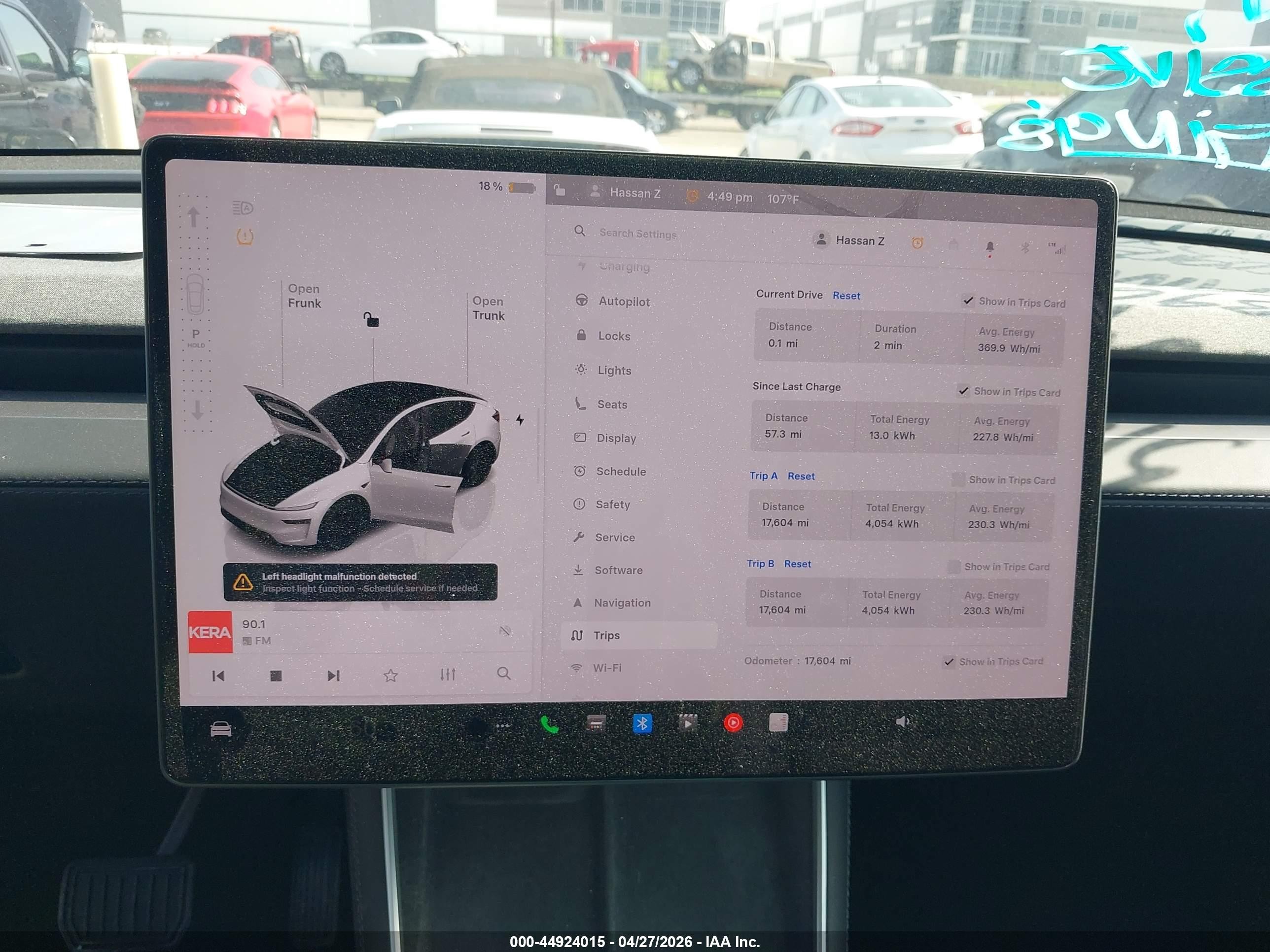 2026 Tesla Model Y Premium Rear-wheel Drive/standard Rear-wheel Drive White vin: 7SAYGDED9TA439656
