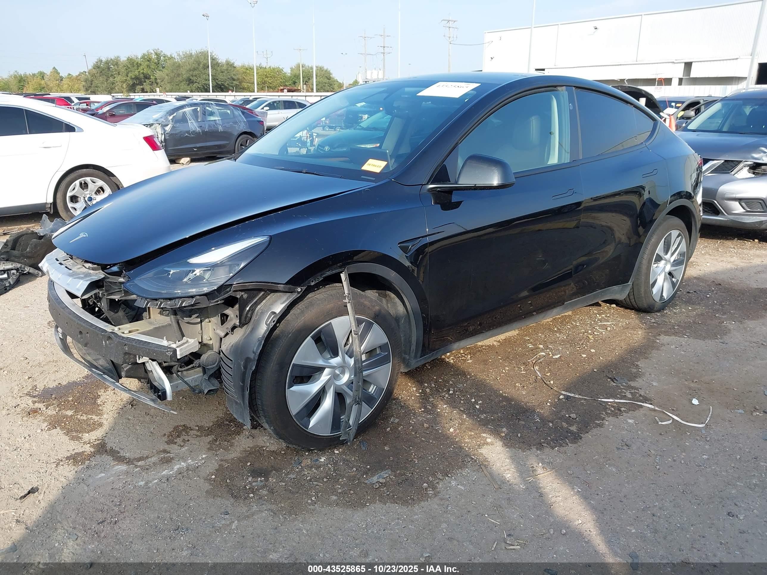 2024 Tesla Model Y Rwd Black vin: 7SAYGDEDXRF071712