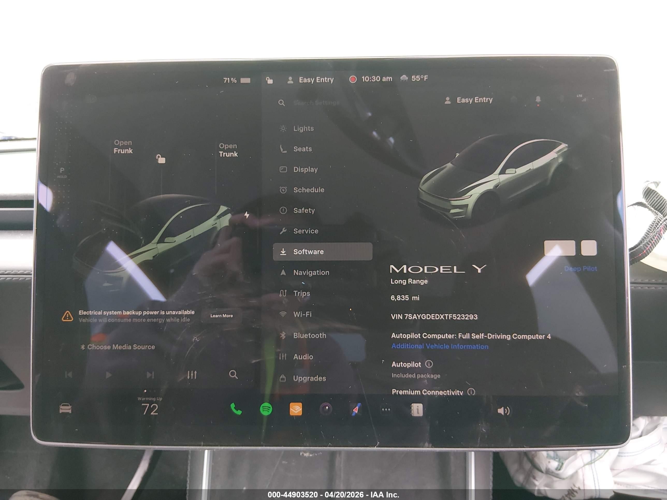 2026 Tesla Model Y Premium Rear-wheel Drive/standard Rear-wheel Drive Black vin: 7SAYGDEDXTF523293