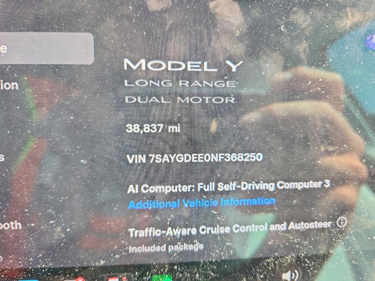 2022 Tesla Model Y Blue vin: 7SAYGDEE0NF368250