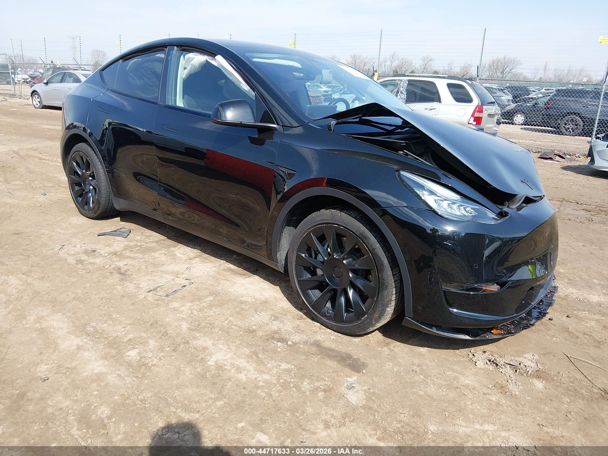 2022 Tesla Model Y Long Range Dual Motor All-wheel Drive Черный vin: 7SAYGDEE0NF419861