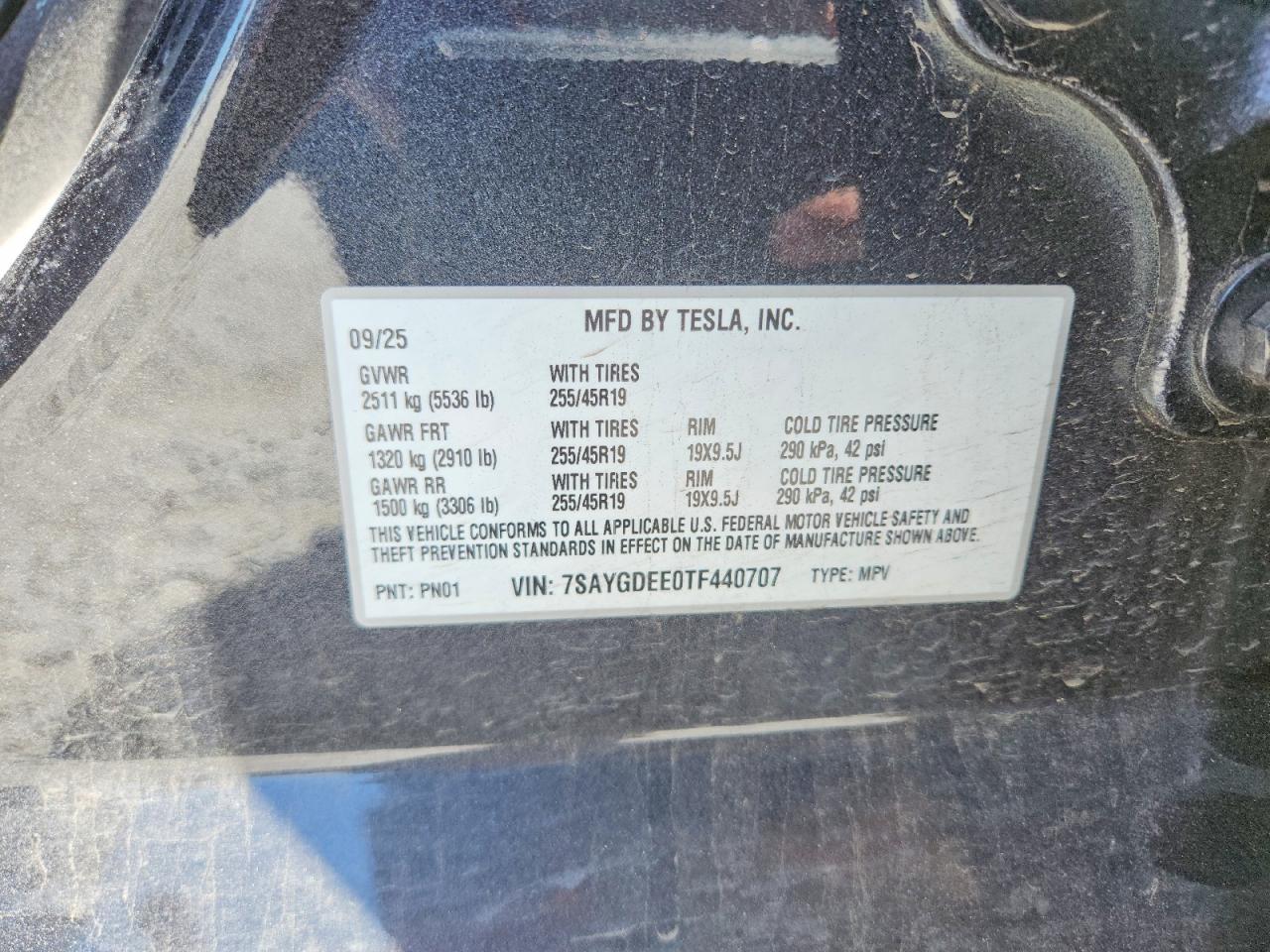 2026 Tesla Model Y Charcoal vin: 7SAYGDEE0TF440707