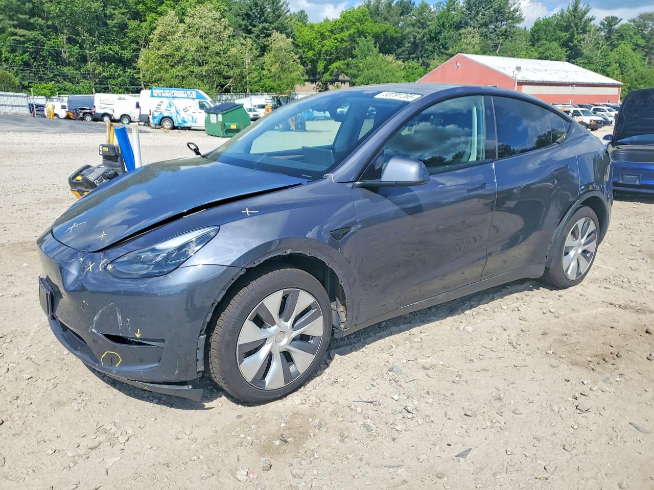 2023 Tesla Model Y Gray vin: 7SAYGDEE1PF865889