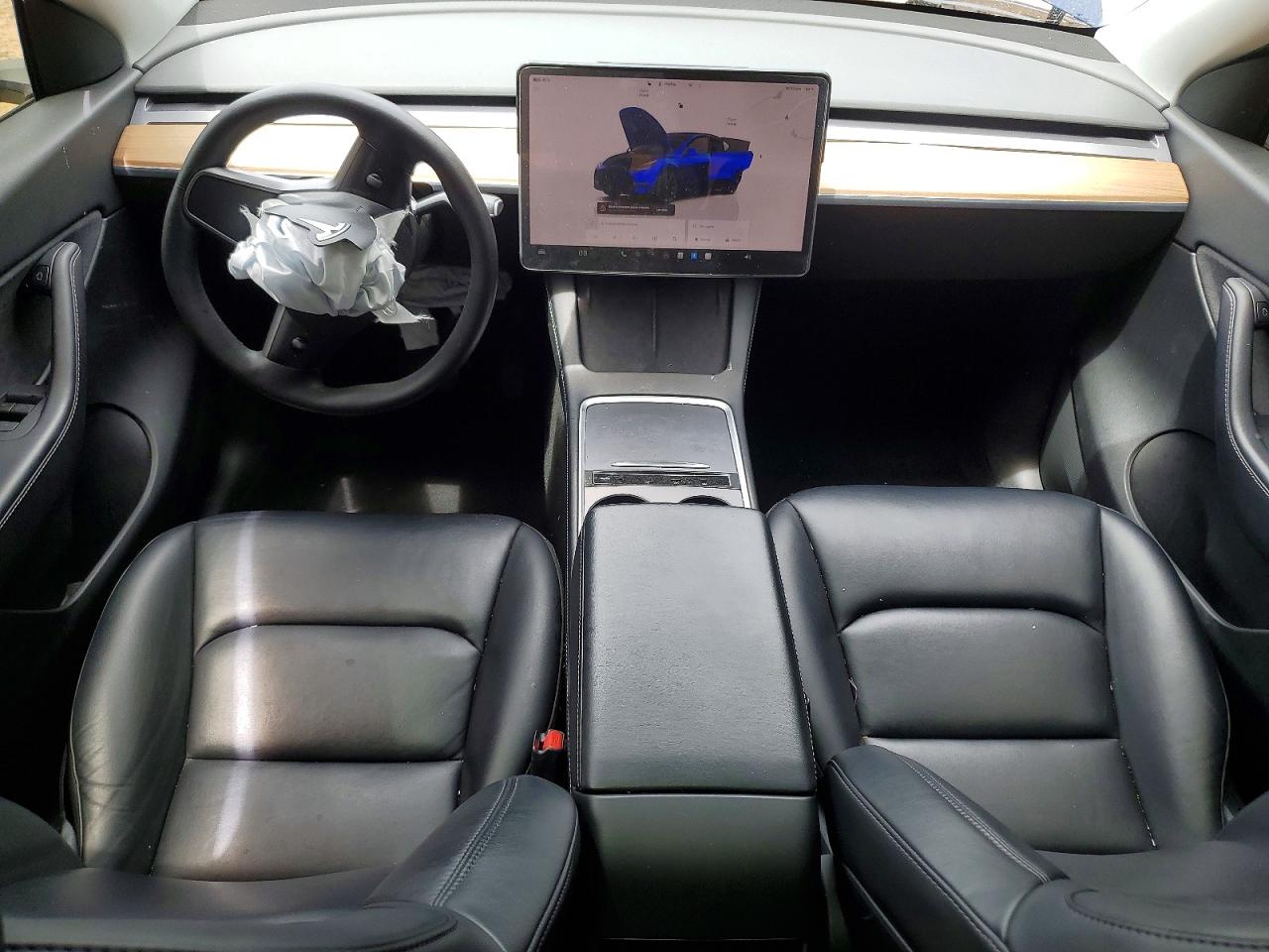 2022 Tesla Model Y Blue vin: 7SAYGDEE2NF423801