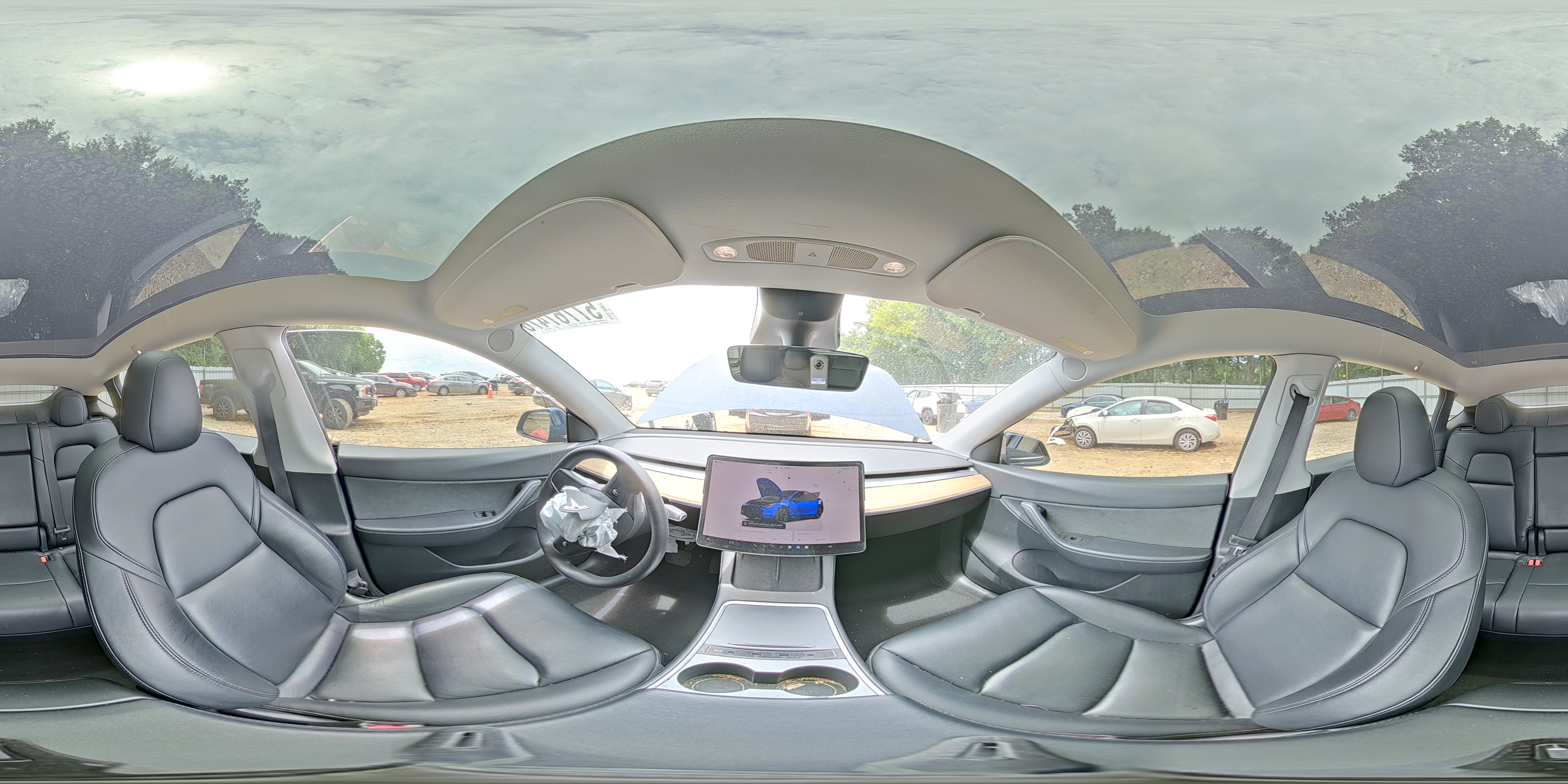 2022 Tesla Model Y Blue vin: 7SAYGDEE2NF423801