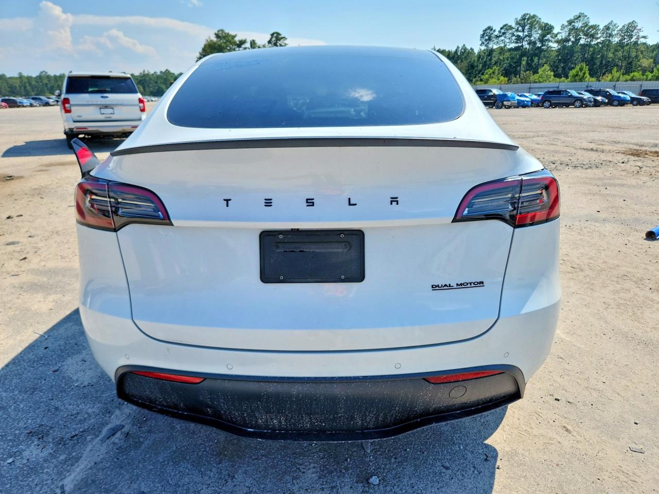 2022 Tesla Model Y White vin: 7SAYGDEE2NF463604