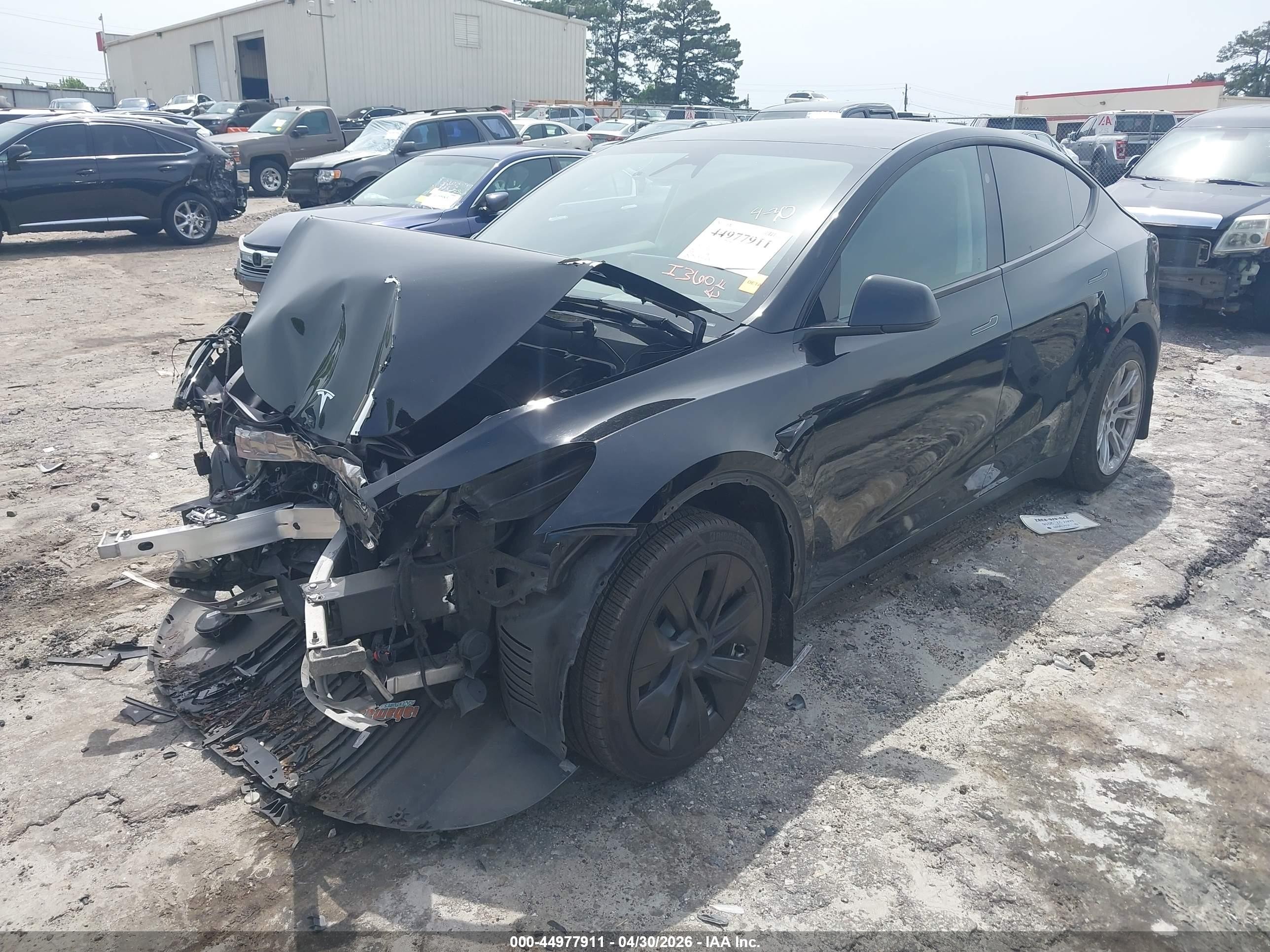 2023 Tesla Model Y Awd/long Range Dual Motor All-wheel Drive Black vin: 7SAYGDEE2PA185352