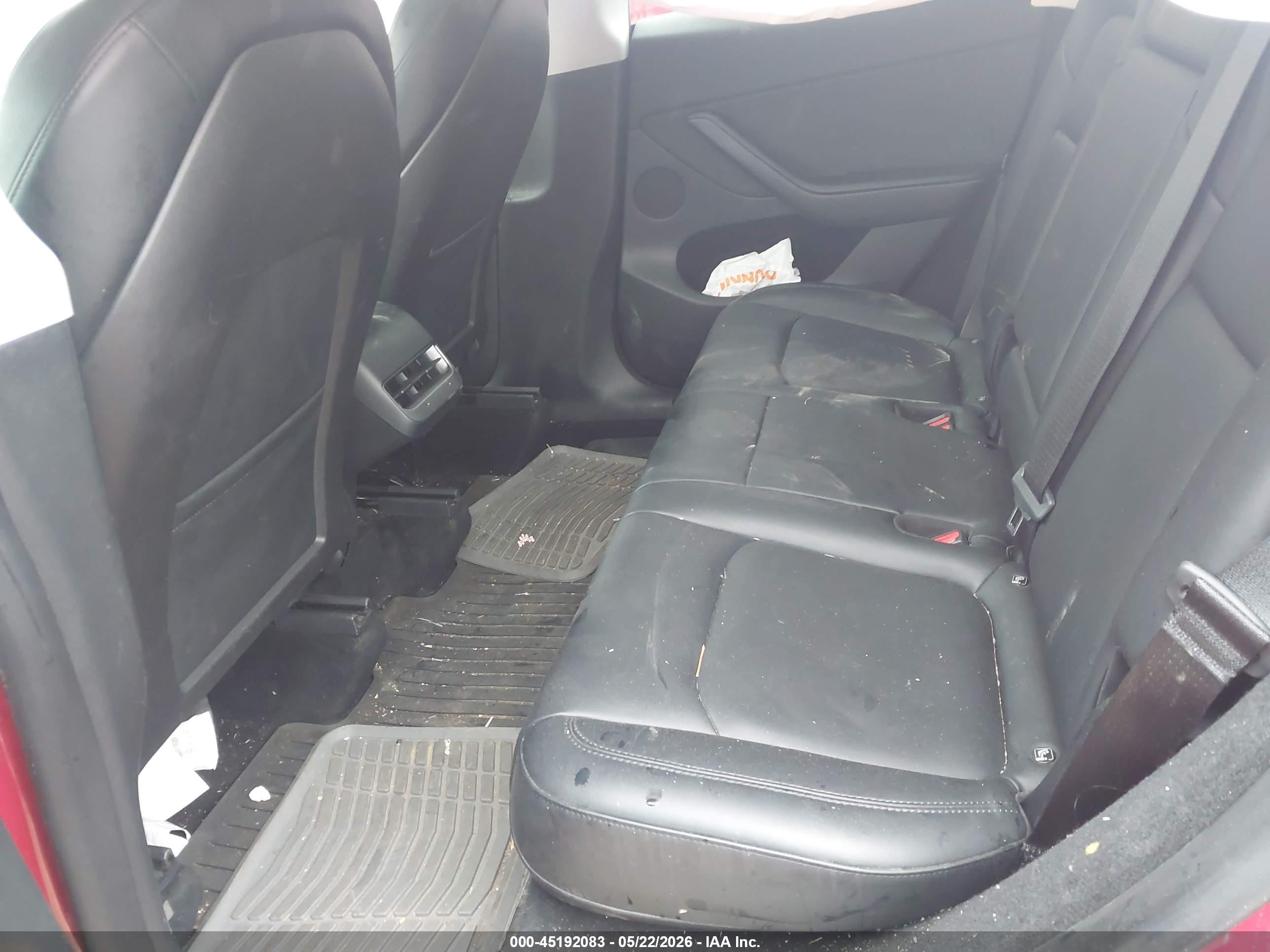 2023 Tesla Model Y Awd/long Range Dual Motor All-wheel Drive Red vin: 7SAYGDEE3PA102625