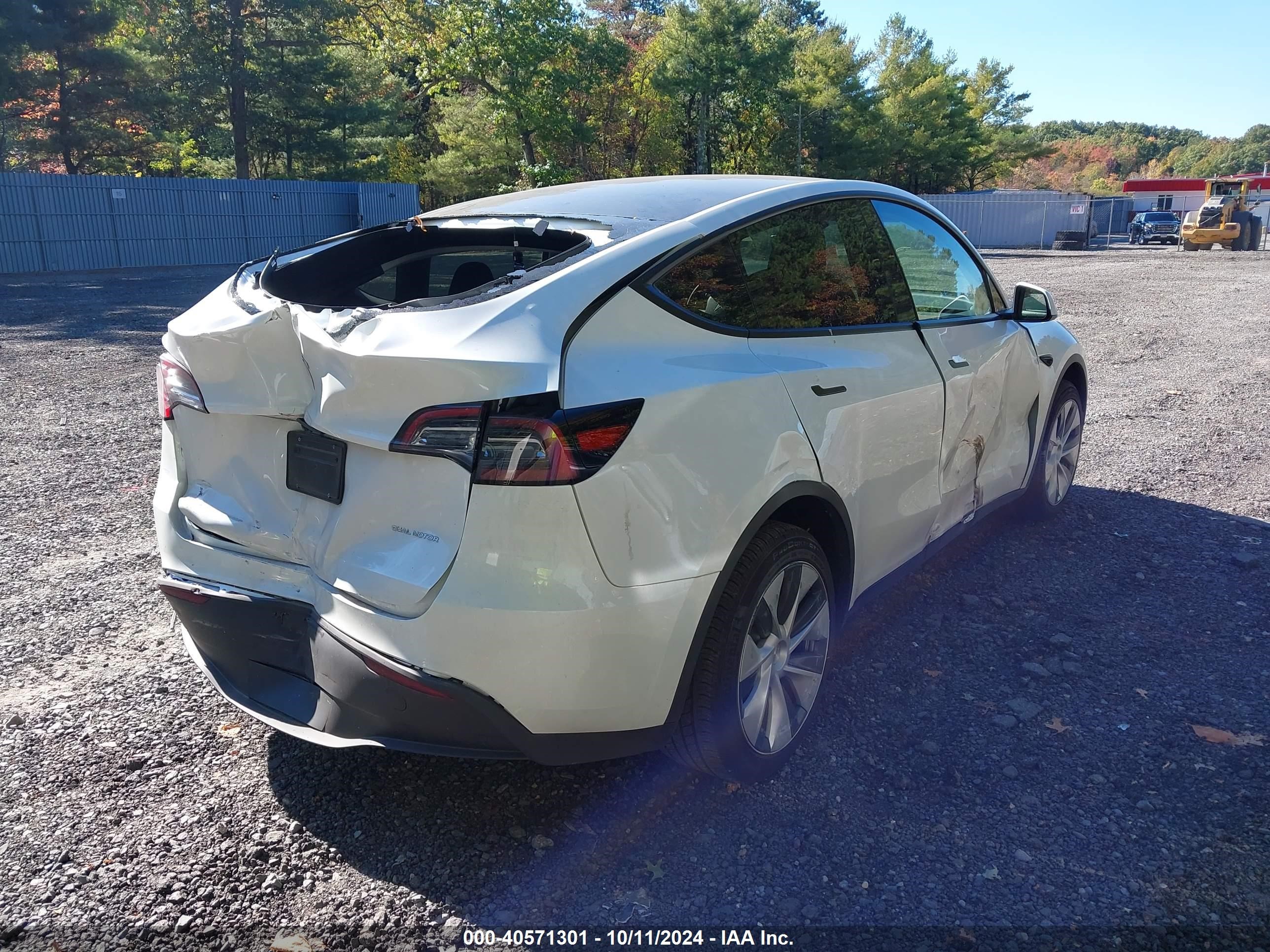 2024 Tesla Model Y Long Range Dual Motor All-wheel Drive Белый vin: 7SAYGDEE3RF007794
